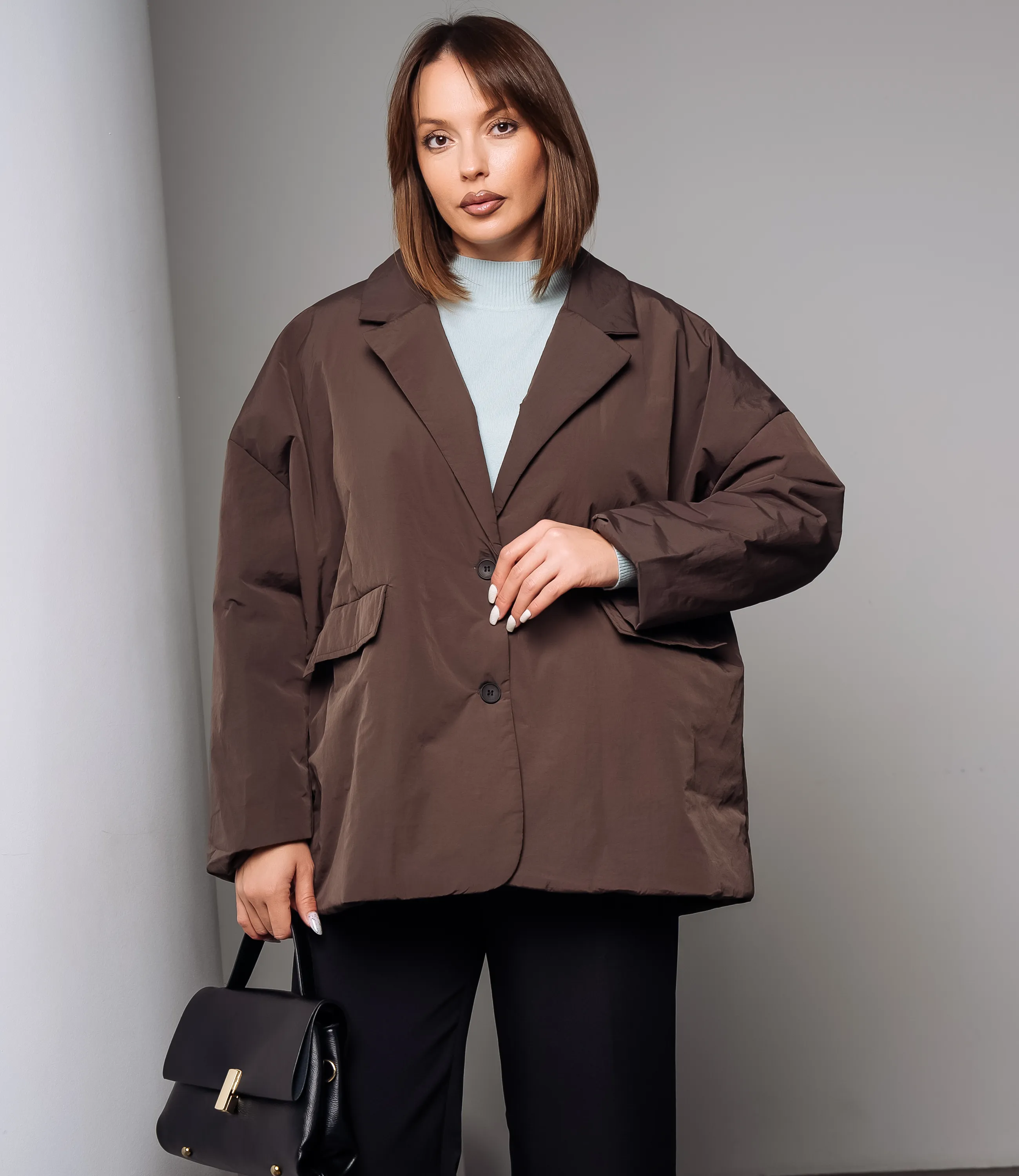 Куртка #КТ2126 (2), тёмно-коричневый - фото 1