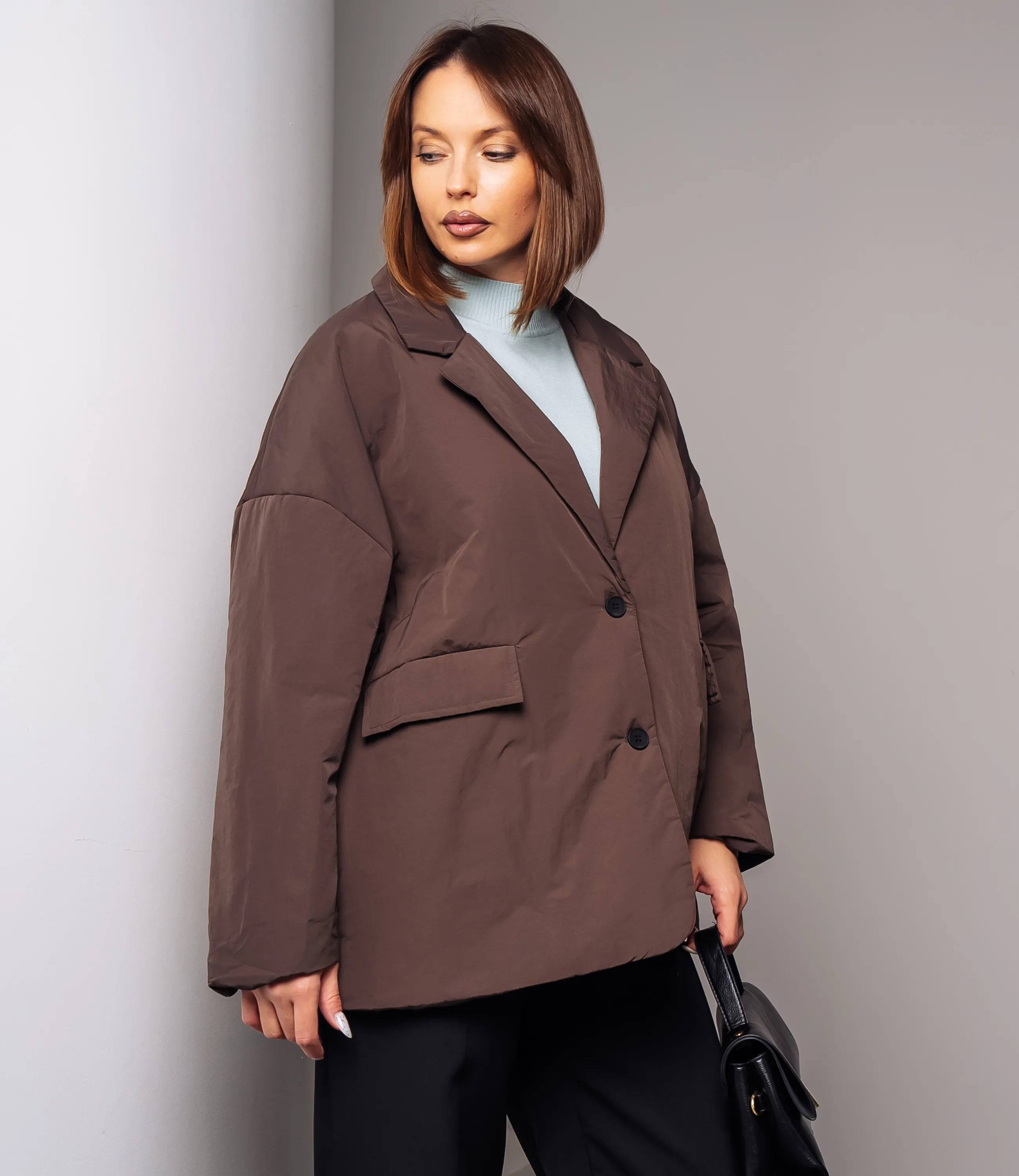 Куртка #КТ2126 (2), тёмно-коричневый - фото 2