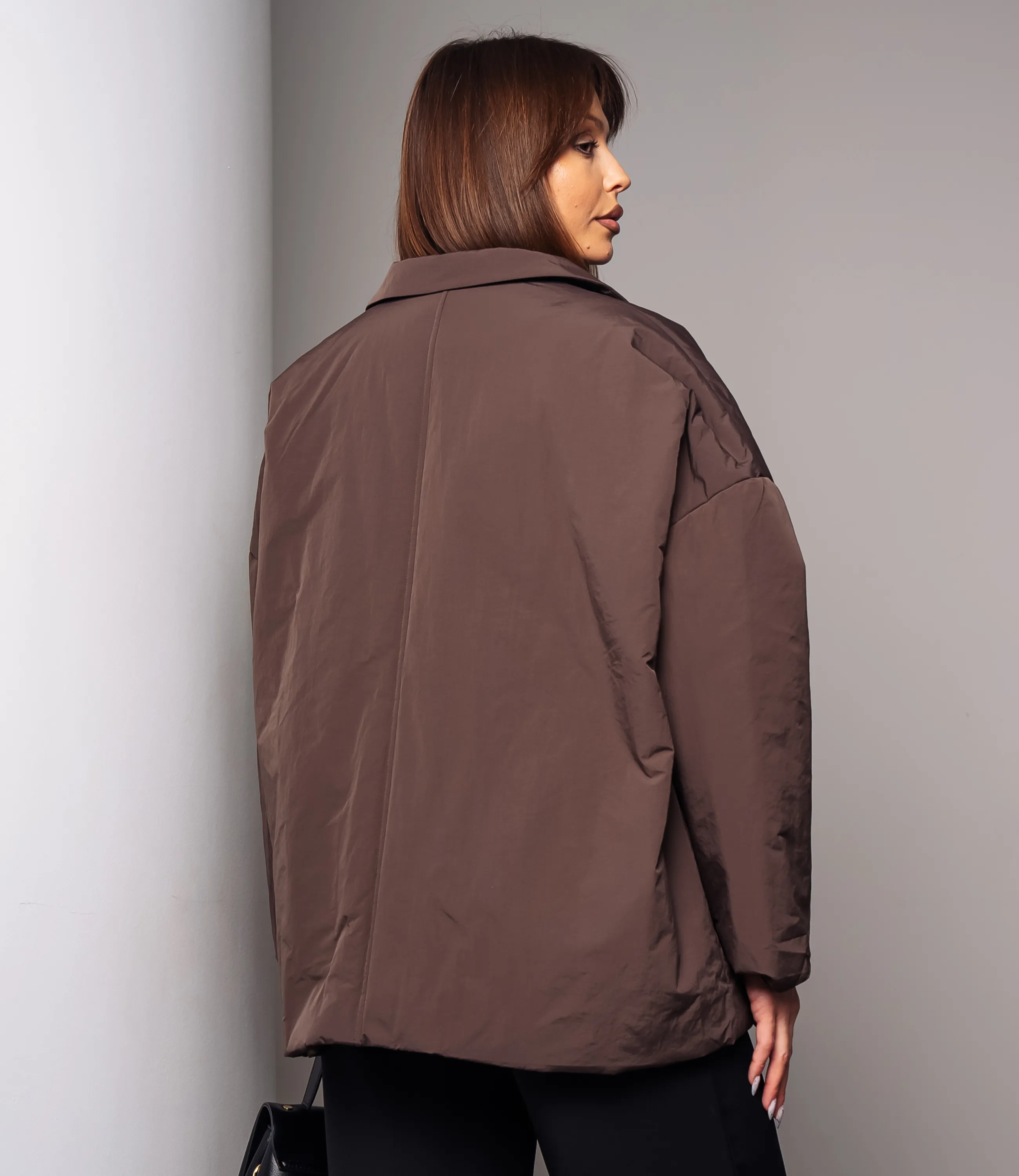 Куртка #КТ2126 (2), тёмно-коричневый - фото 3