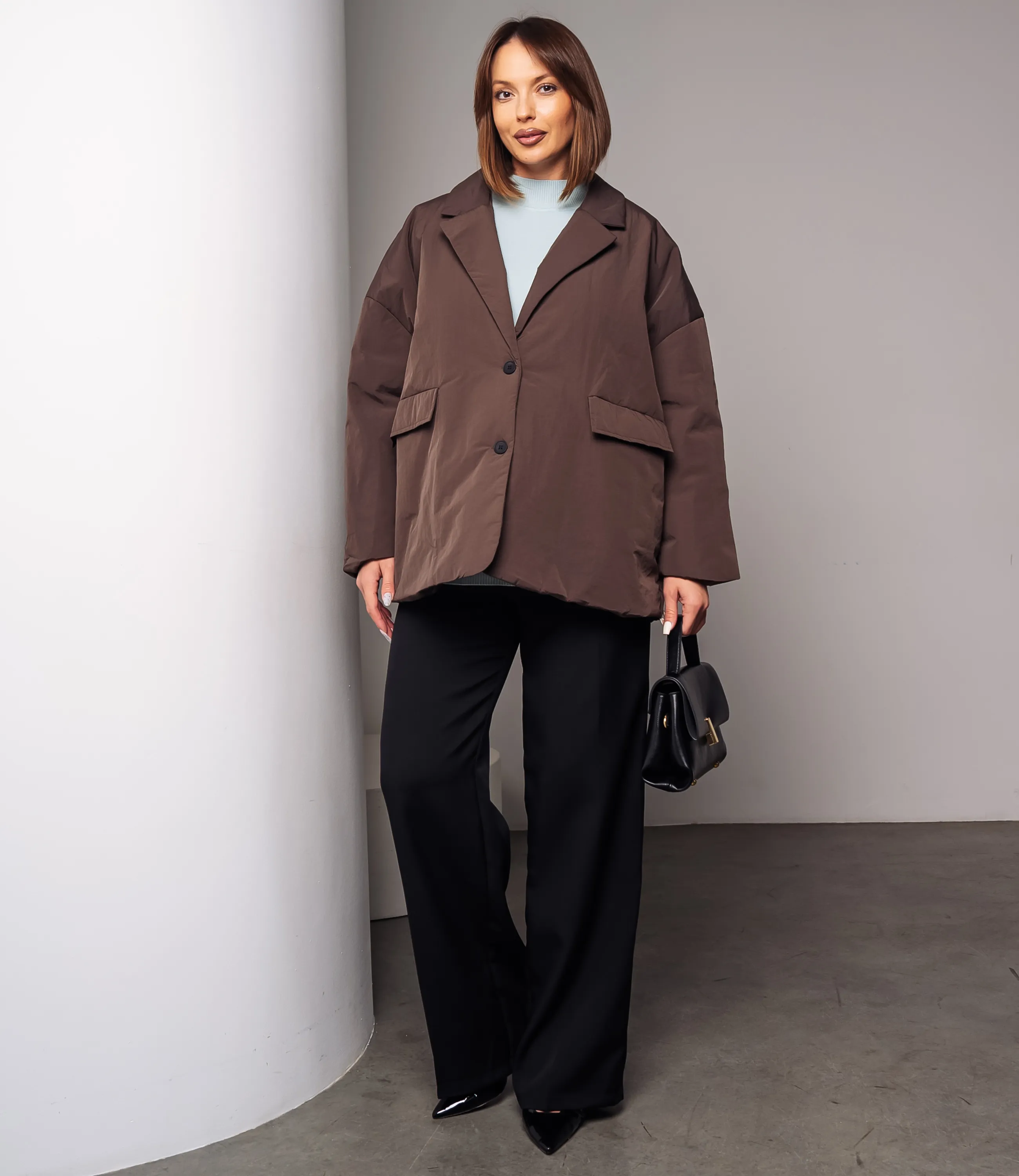 Куртка #КТ2126 (2), тёмно-коричневый - фото 4