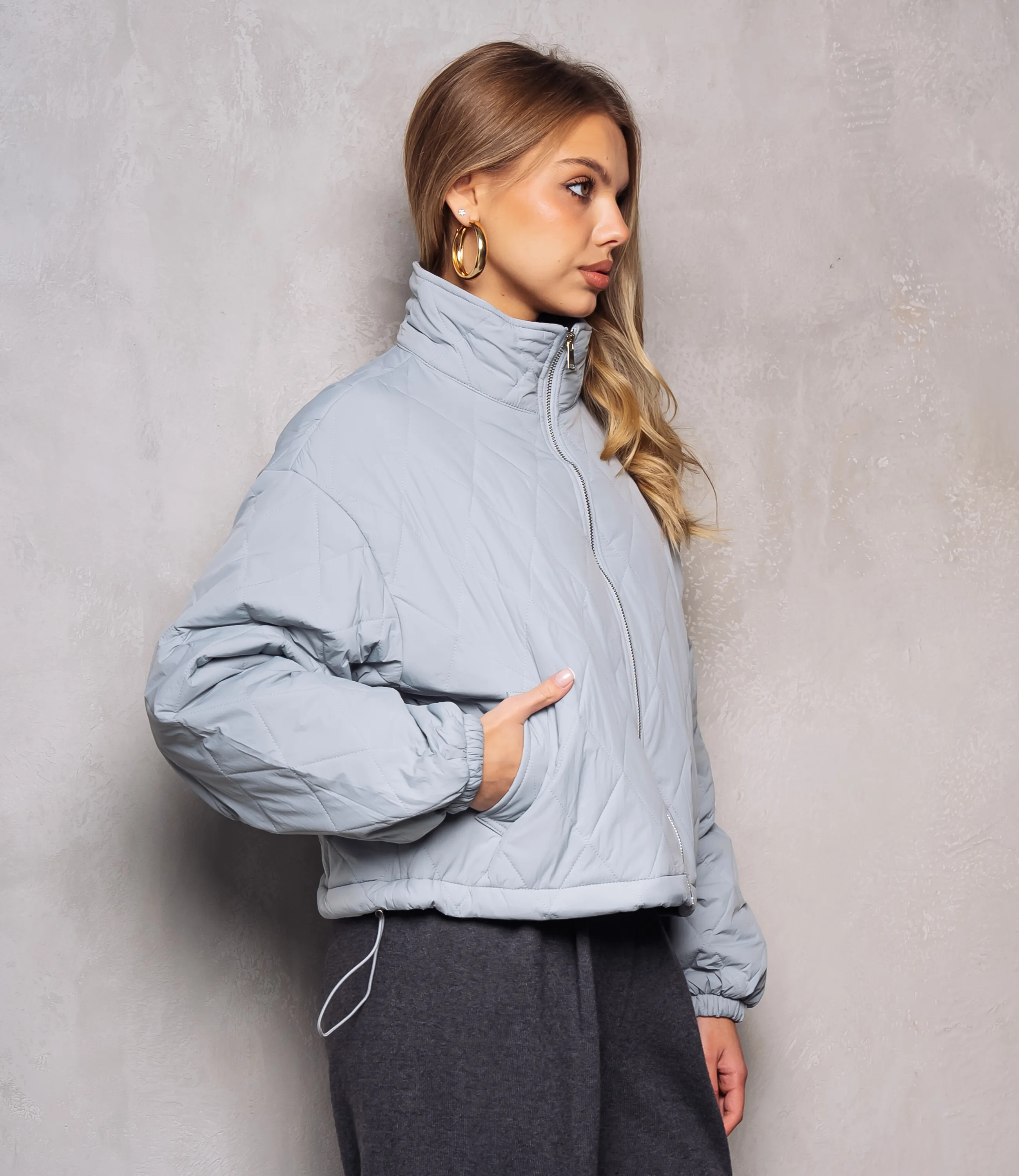 Куртка #КТ730, серо-голубой - фото 2