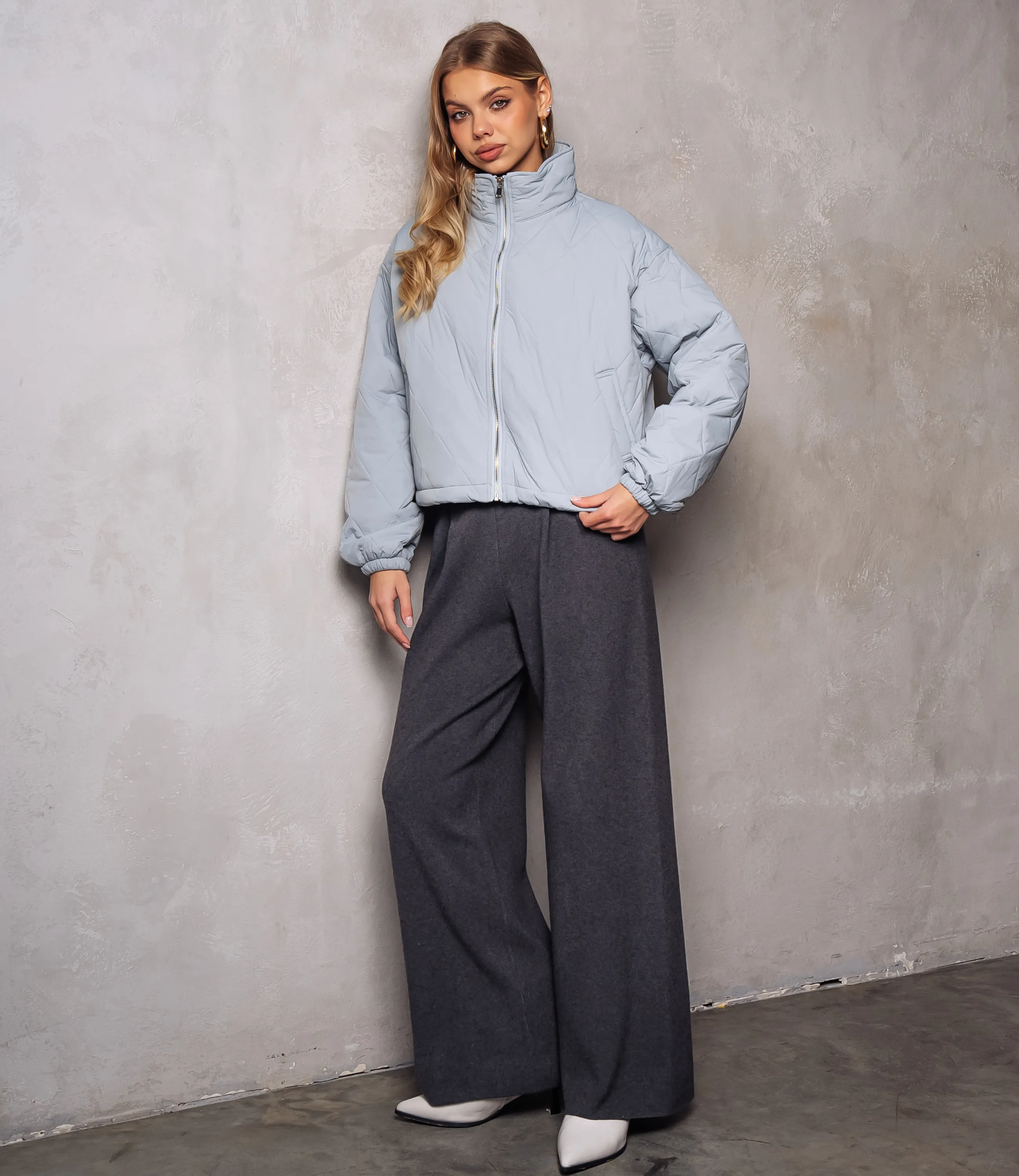 Куртка #КТ730, серо-голубой - фото 4
