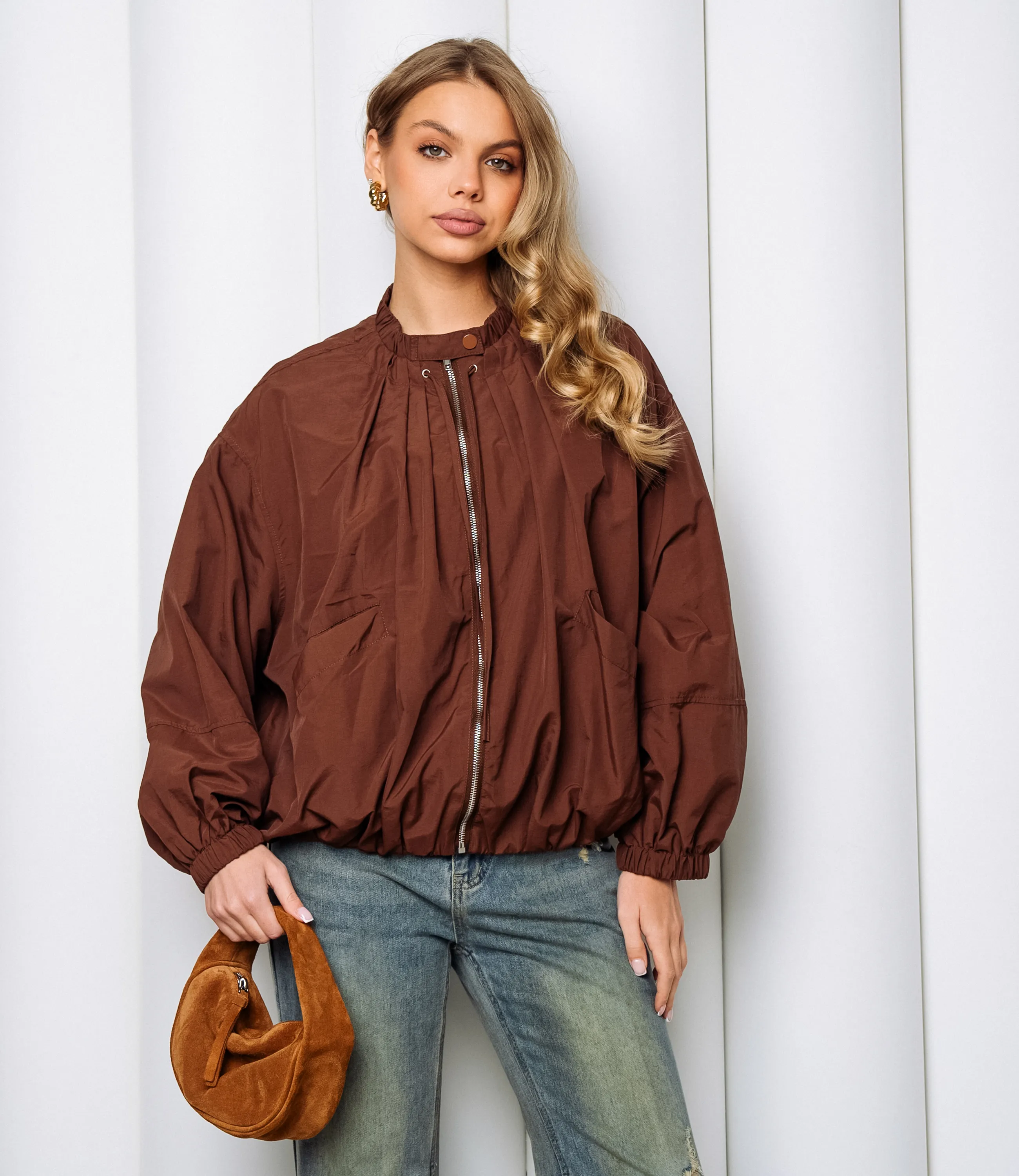 Бомбер #КТ8330 (3), шоколадный - фото 1