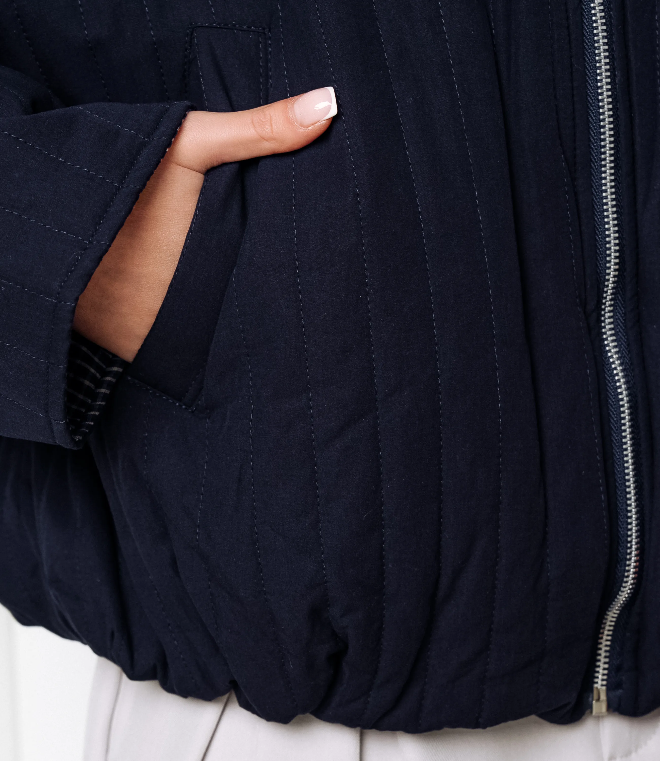 Куртка #КТ66163, тёмно-синий - фото 5