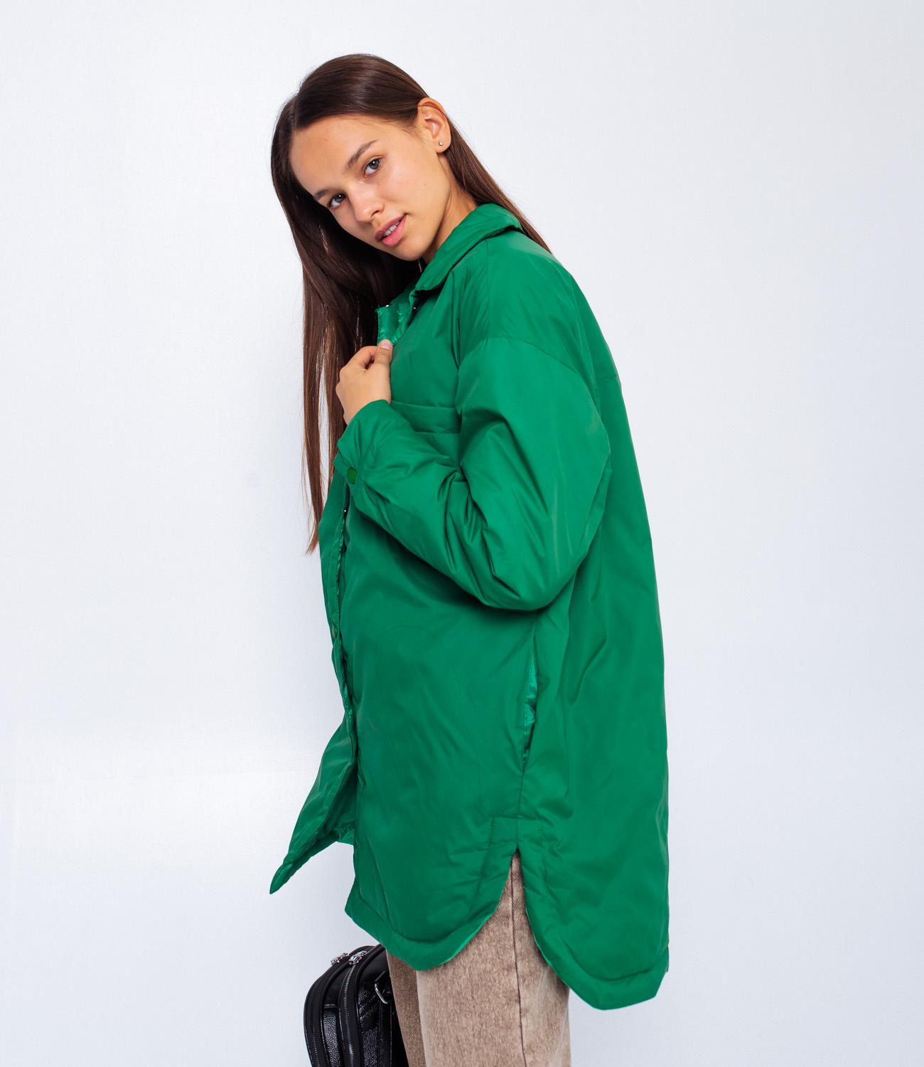 Куртка #БШ1652 зеленый - фото 4