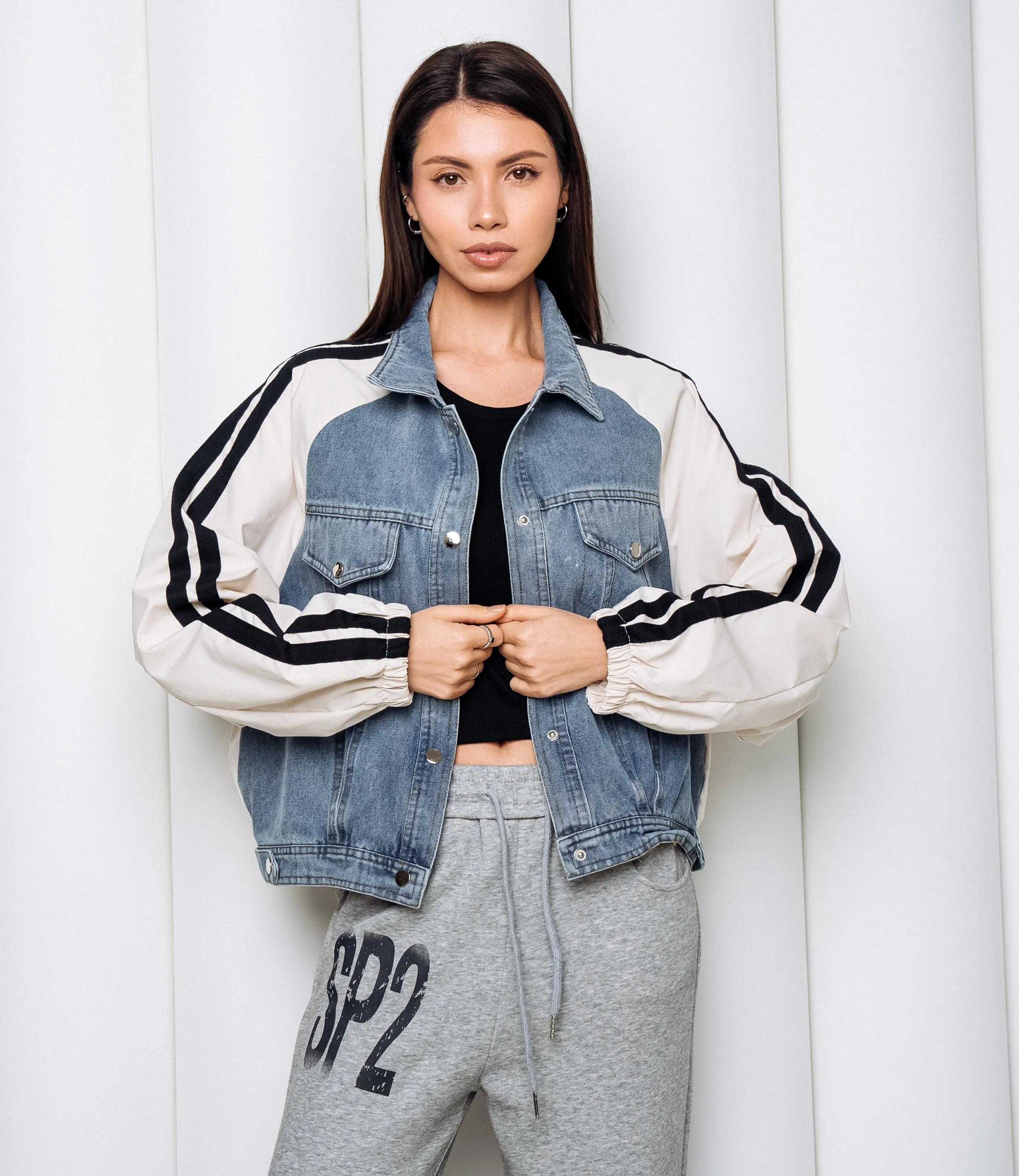 Куртка #КТ612 (5), молочный голубой - фото 1