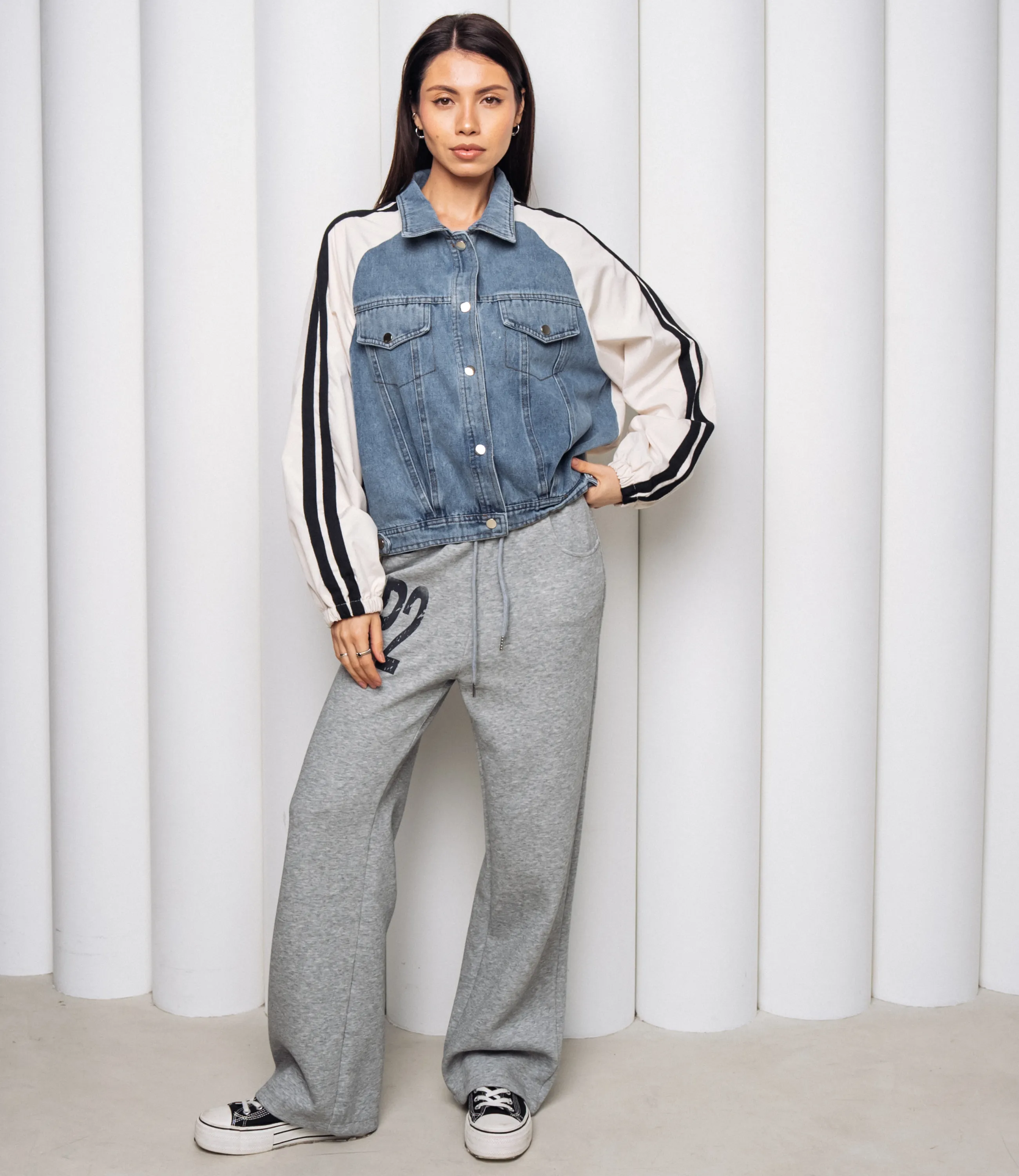 Куртка #КТ612 (5), молочный голубой - фото 4