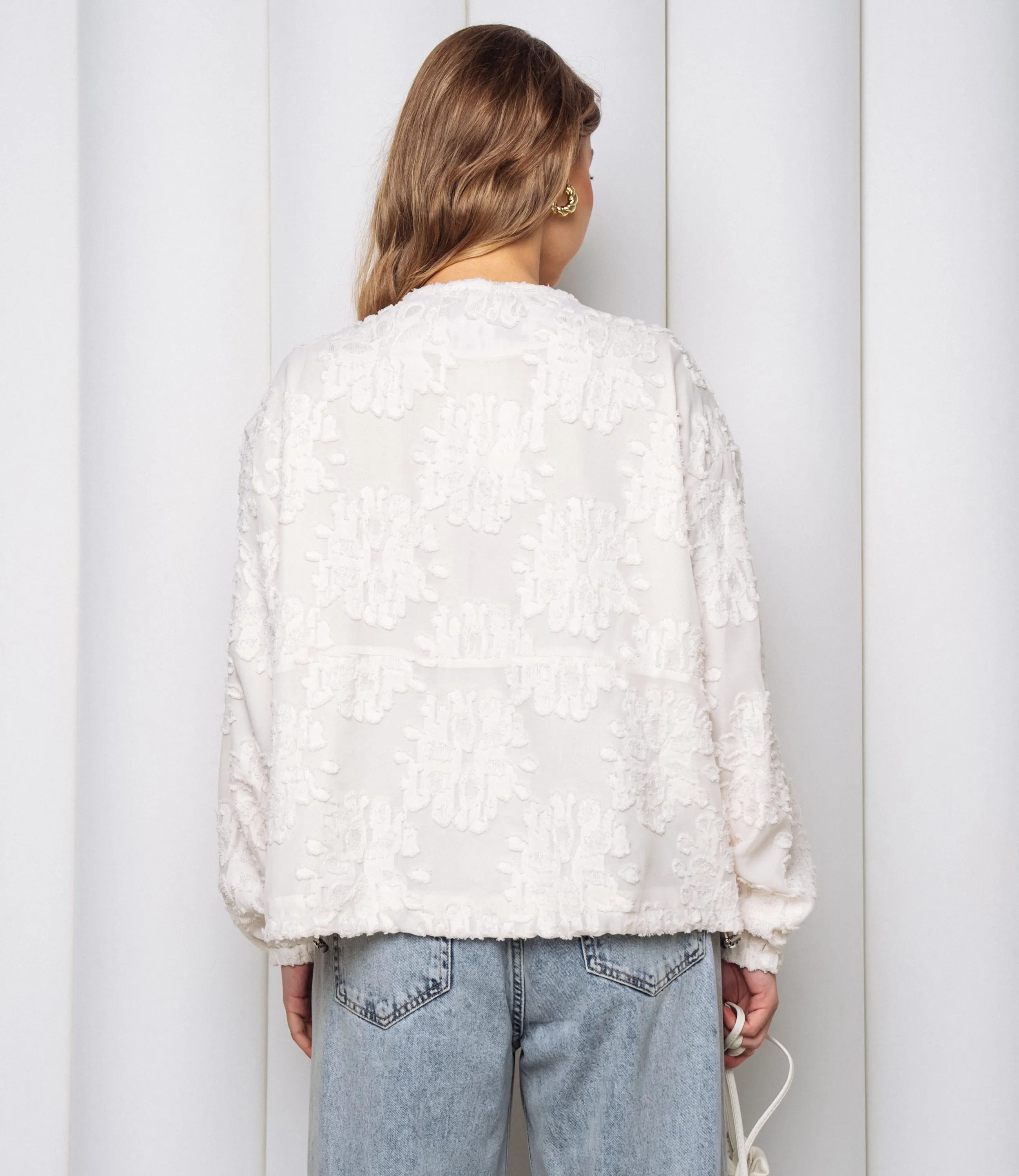 Бомбер #КТ8522 (3), светло-бежевый - фото 3