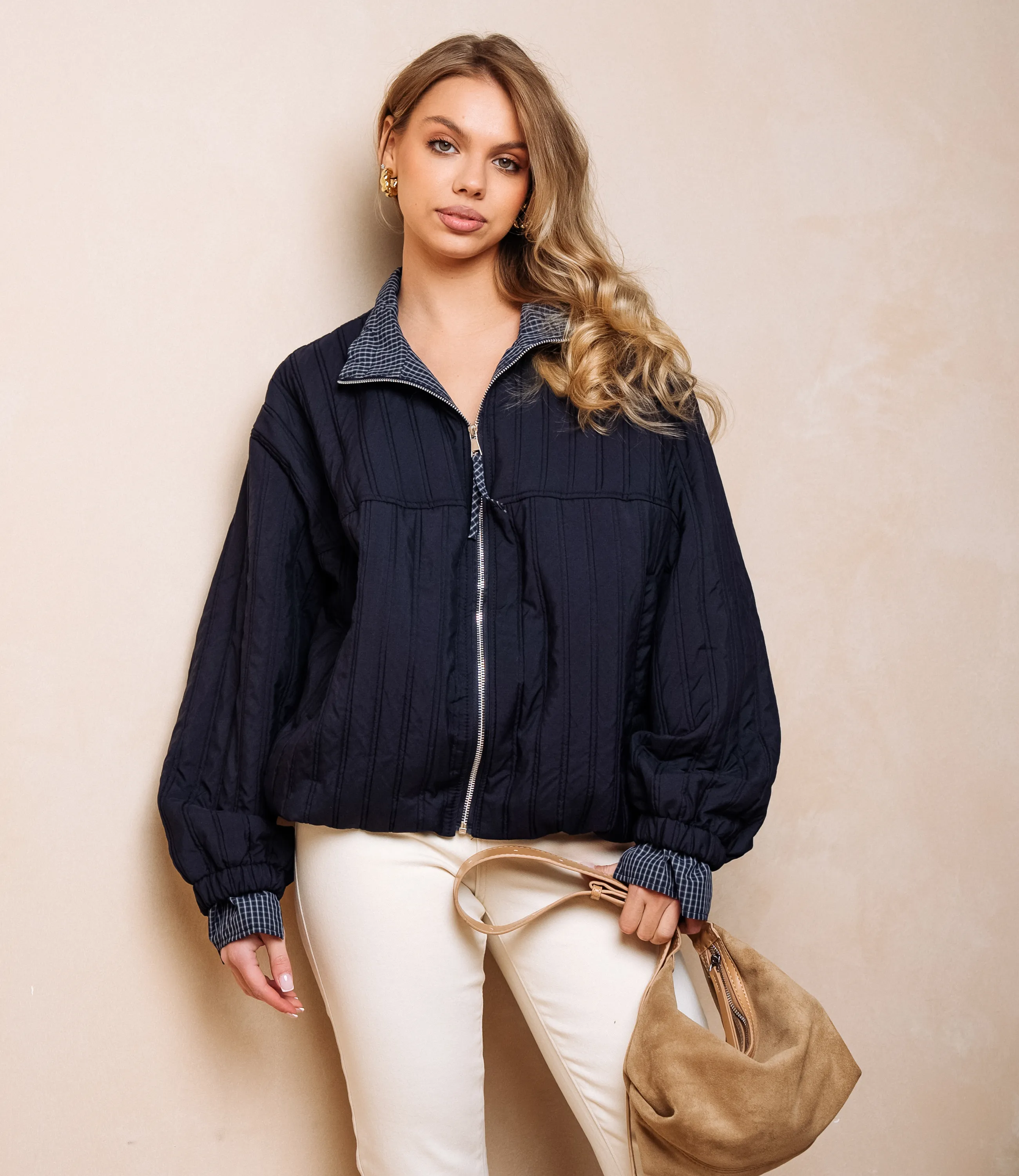 Куртка #КТ66160, тёмно-синий - фото 1