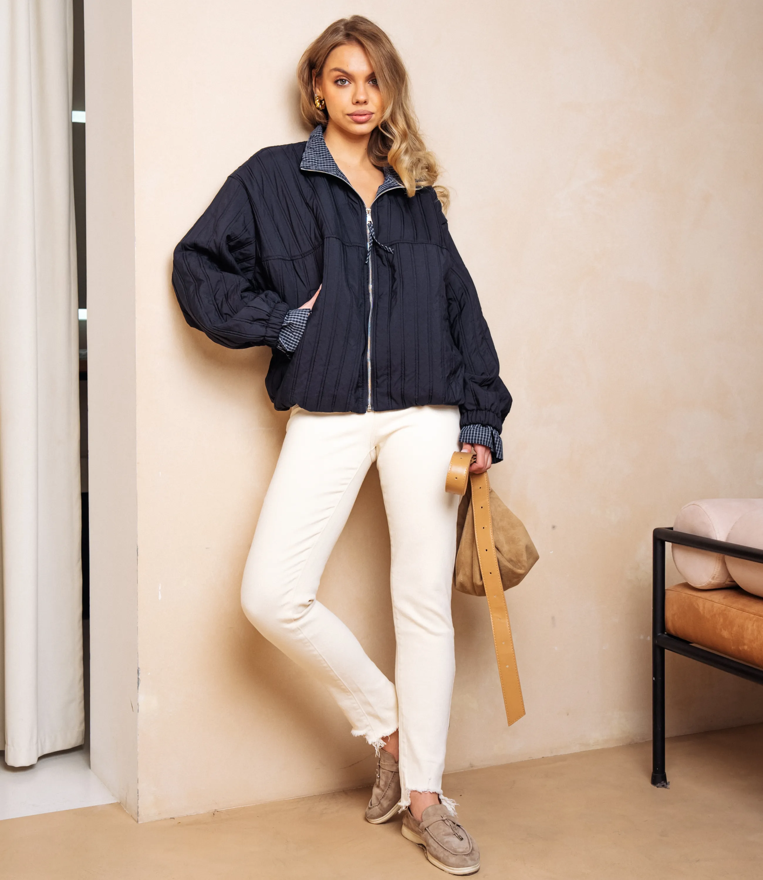 Куртка #КТ66160, тёмно-синий - фото 4