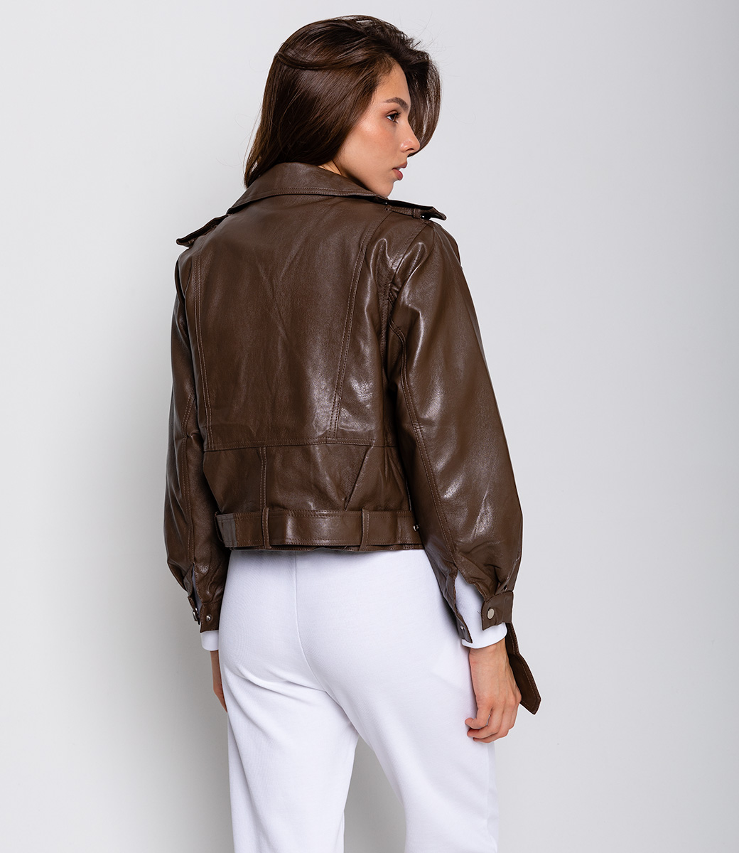Куртка #КТ7618, коричневый - фото 4