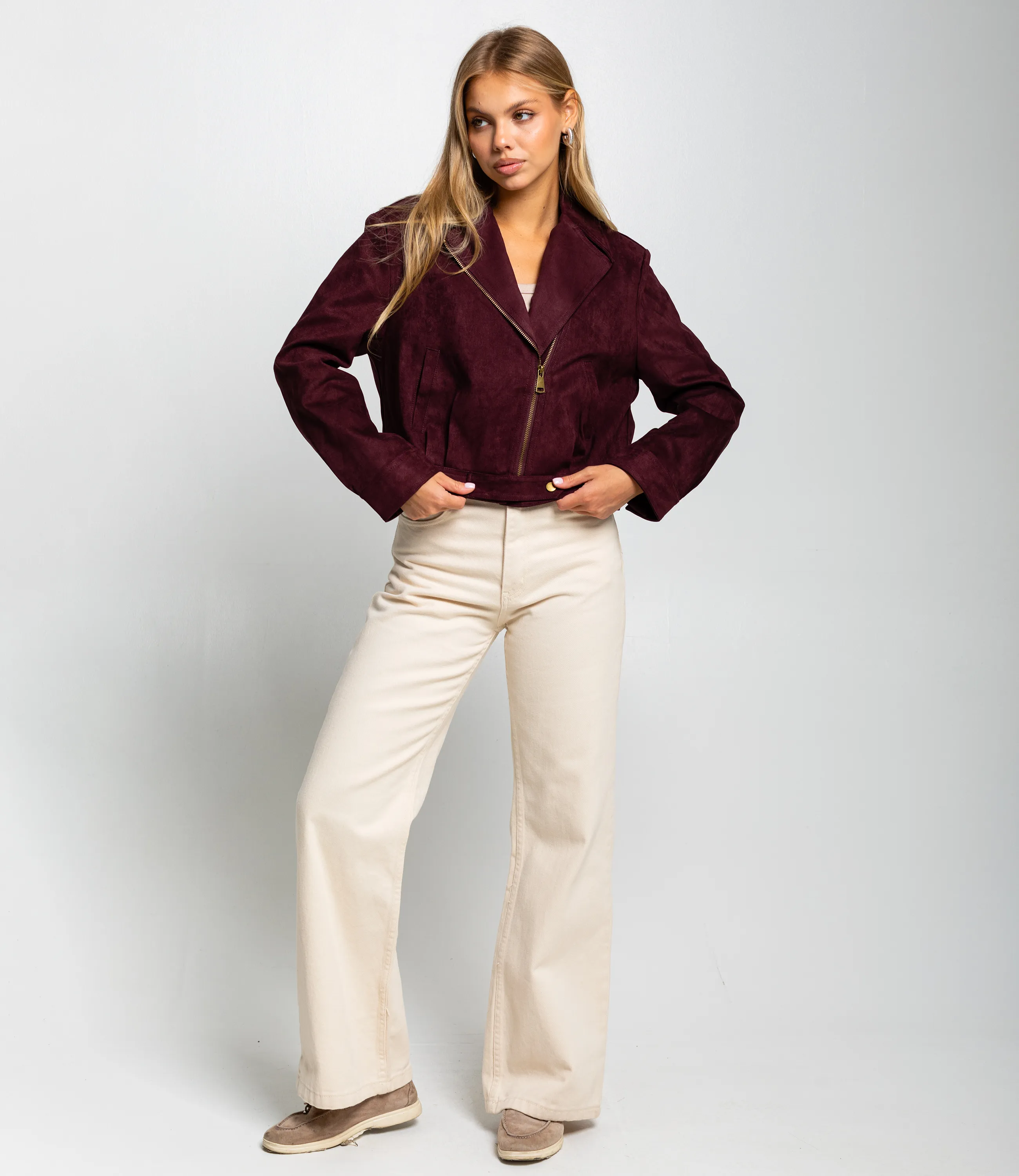 Куртка #КТ628808, бордовый - фото 4