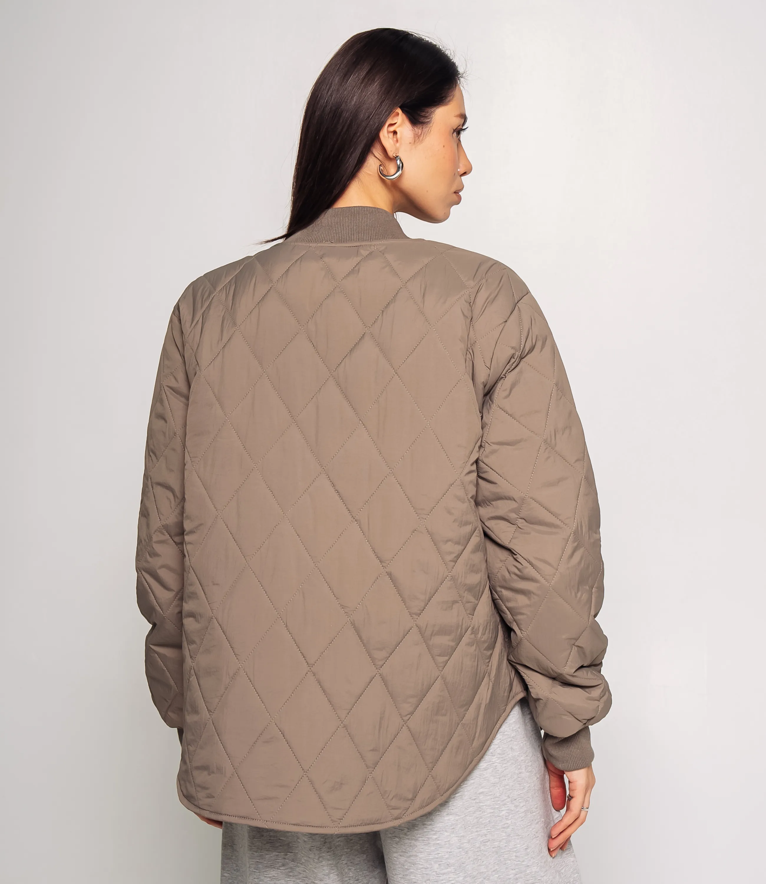 Куртка #КТ733, бежево-серый - фото 3