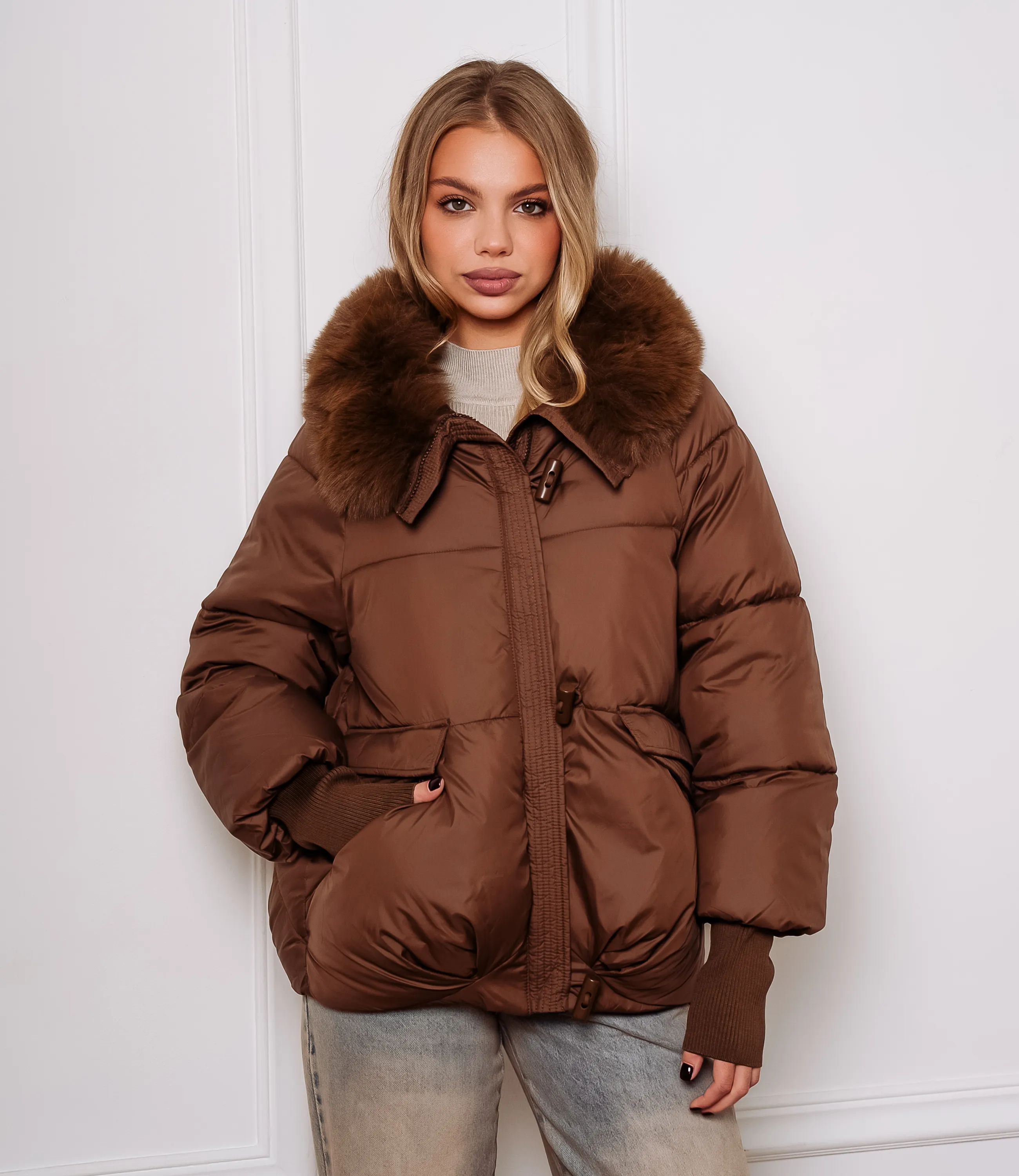 Куртка #КТ8805 (8), шоколадный - фото 1