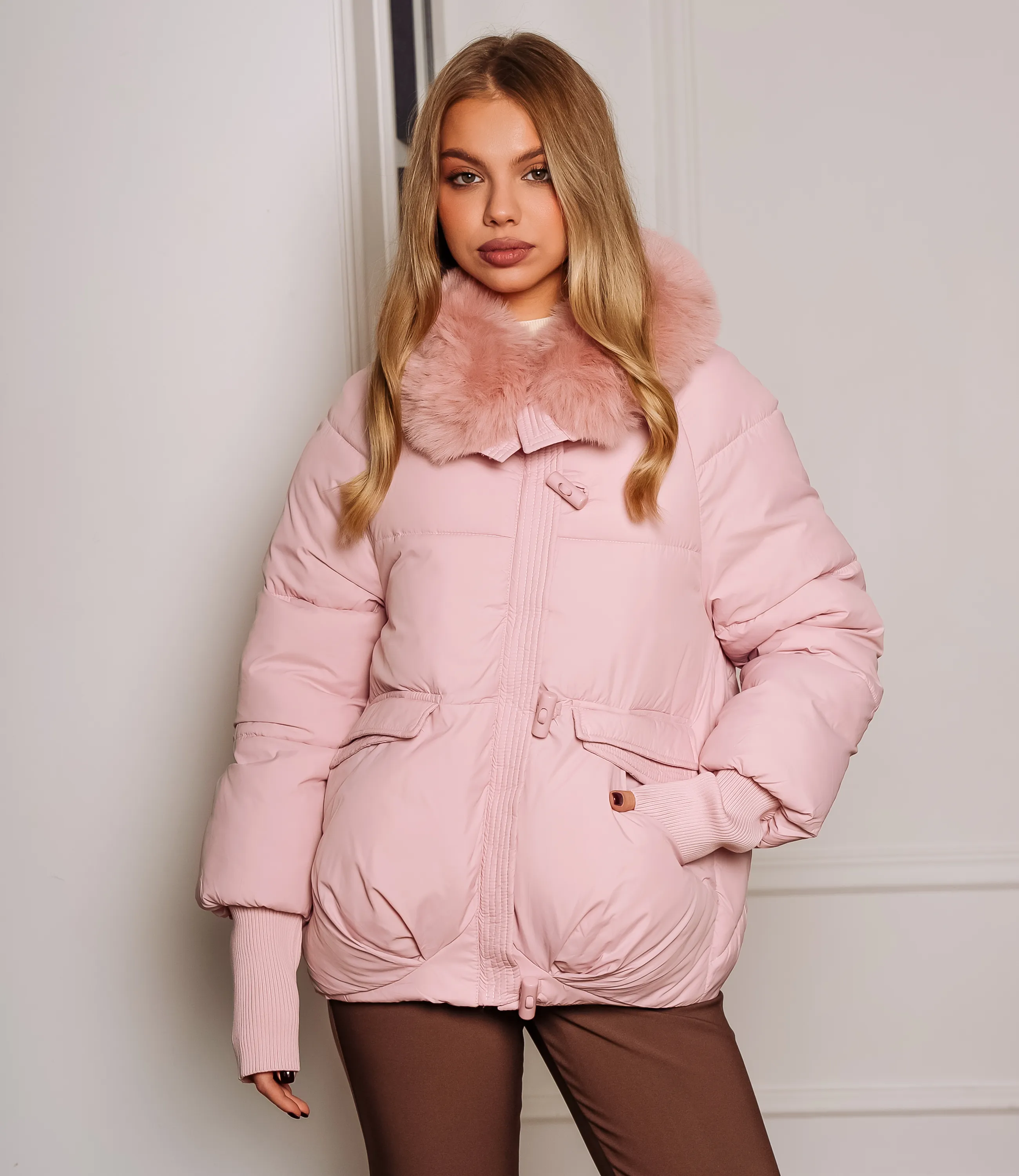 Куртка #КТ8805 (8), пудровый - фото 1