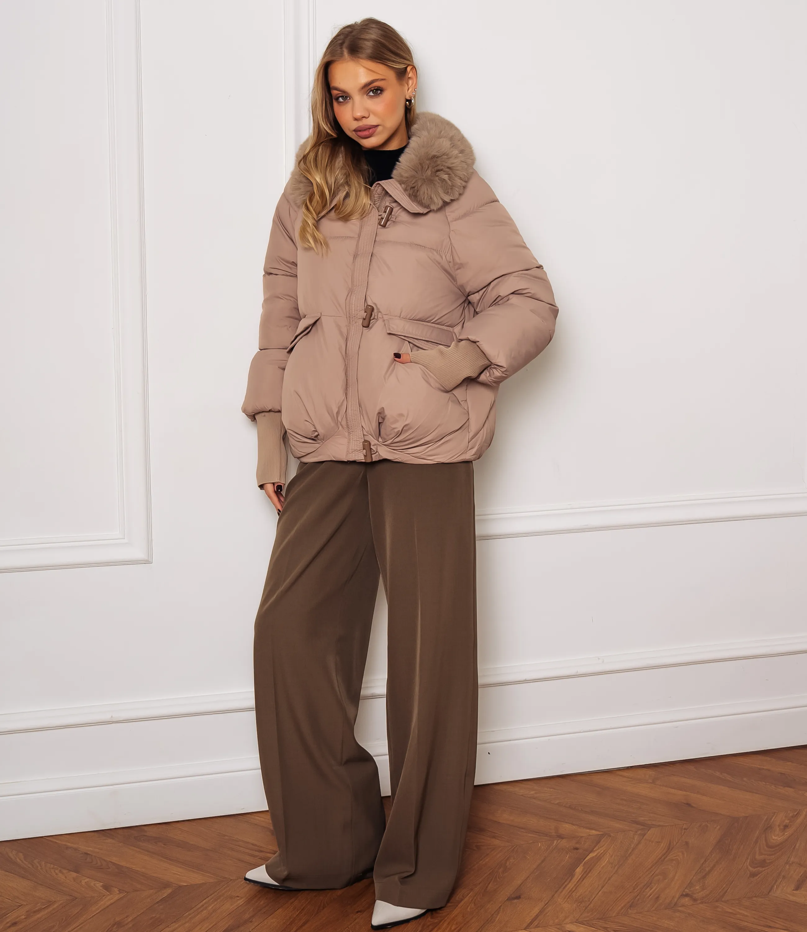 Куртка #КТ8805 (8), бежевый - фото 4