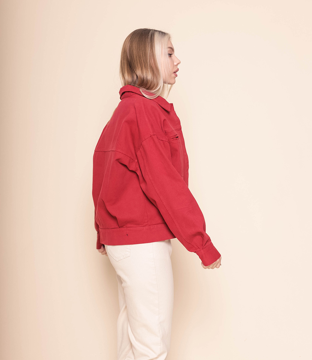 Куртка #КТ6002*, красный - фото 2