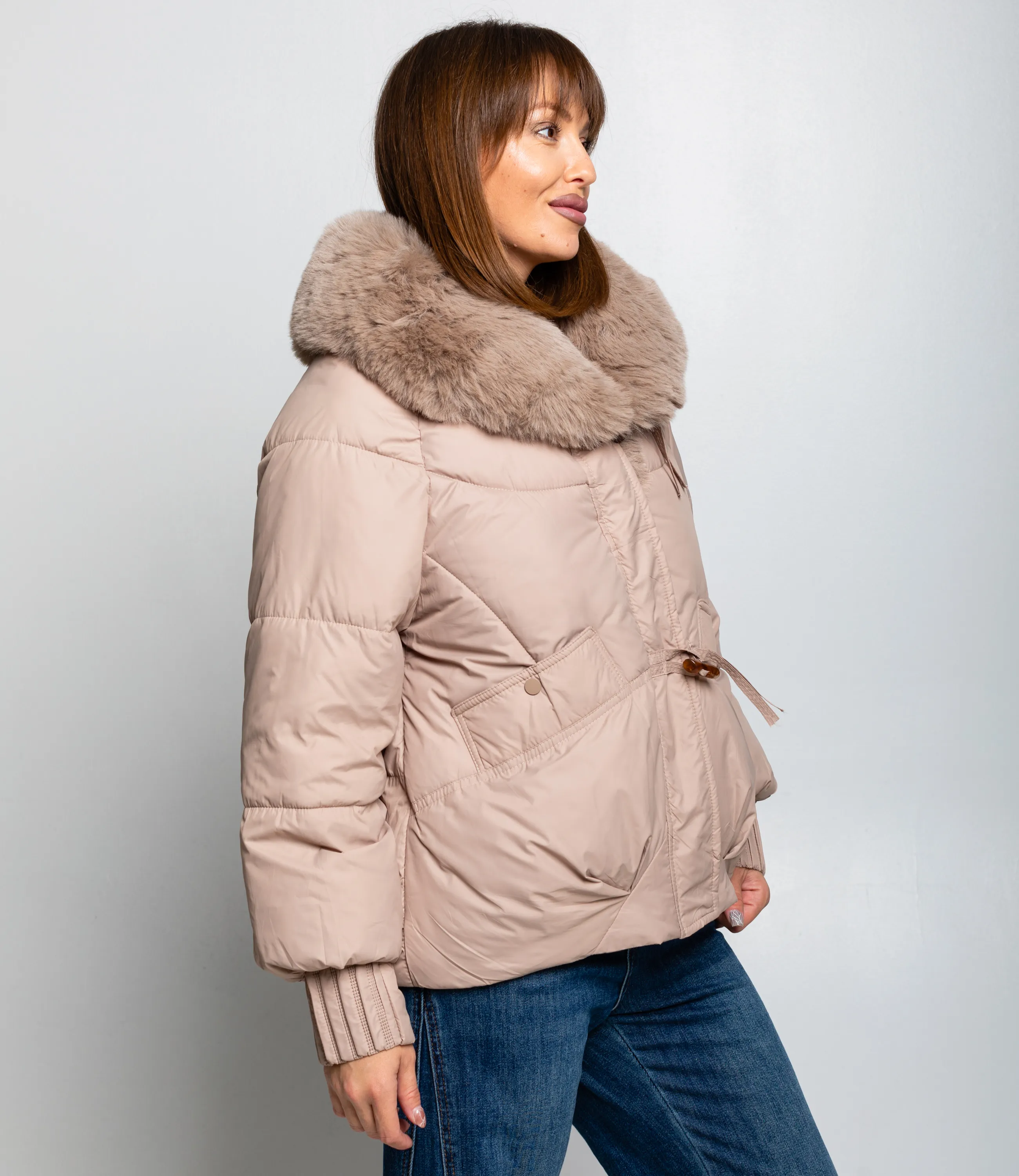 Куртка #КТ8802 (7), бежевый - фото 2