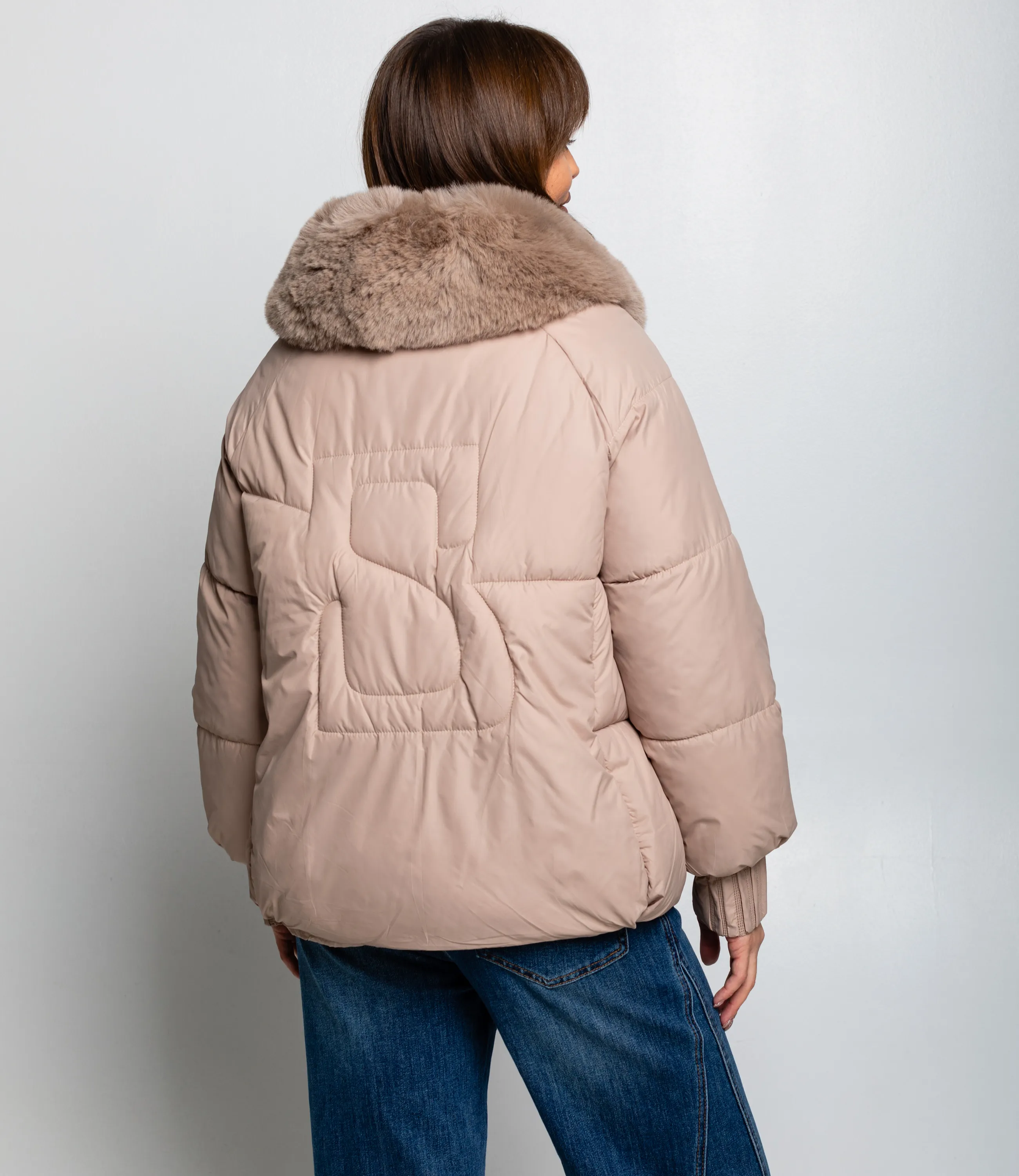 Куртка #КТ8802 (7), бежевый - фото 3