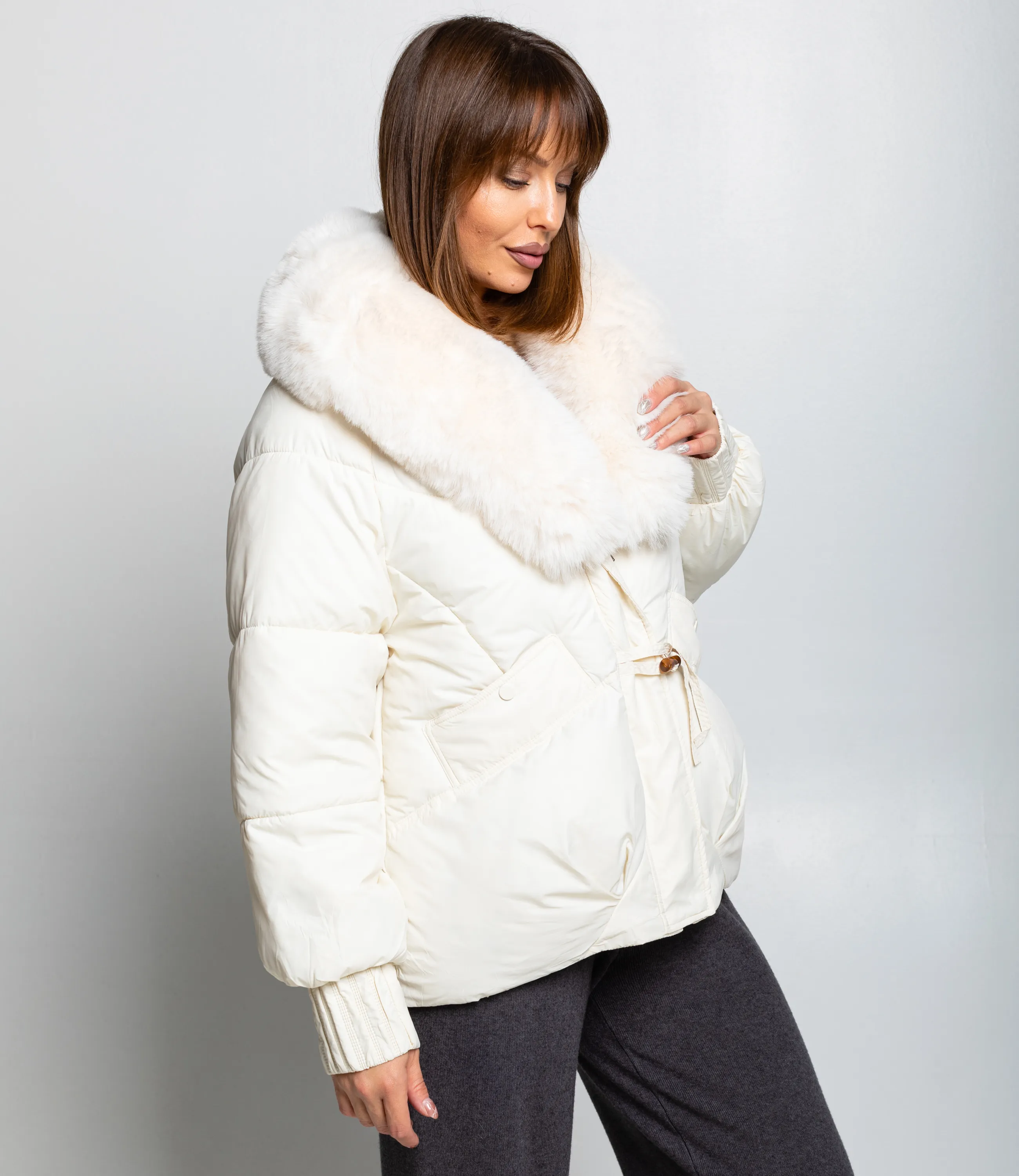 Куртка #КТ8802 (7), молочный - фото 2