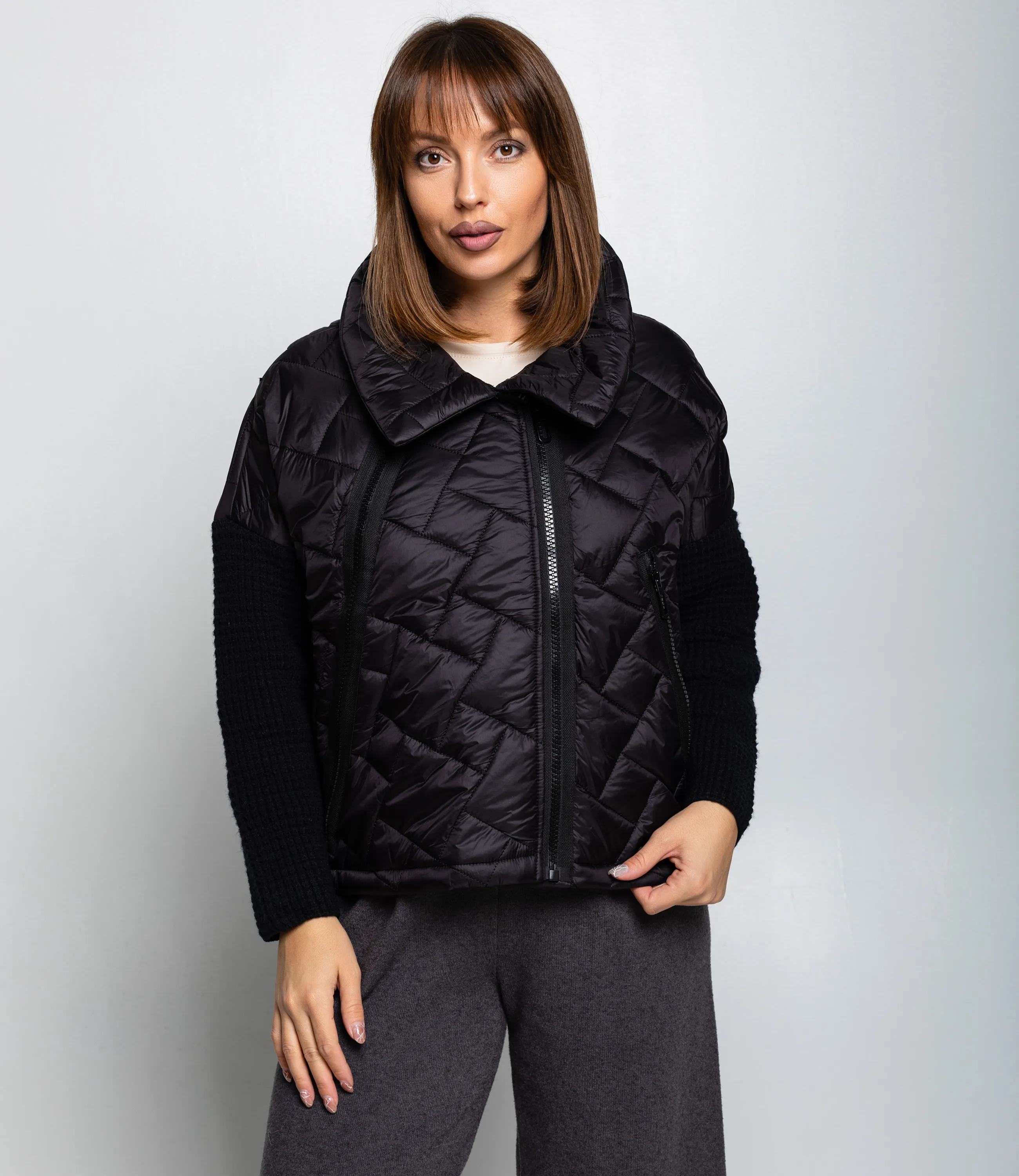 Куртка #КТ01 (13), чёрный - фото 1