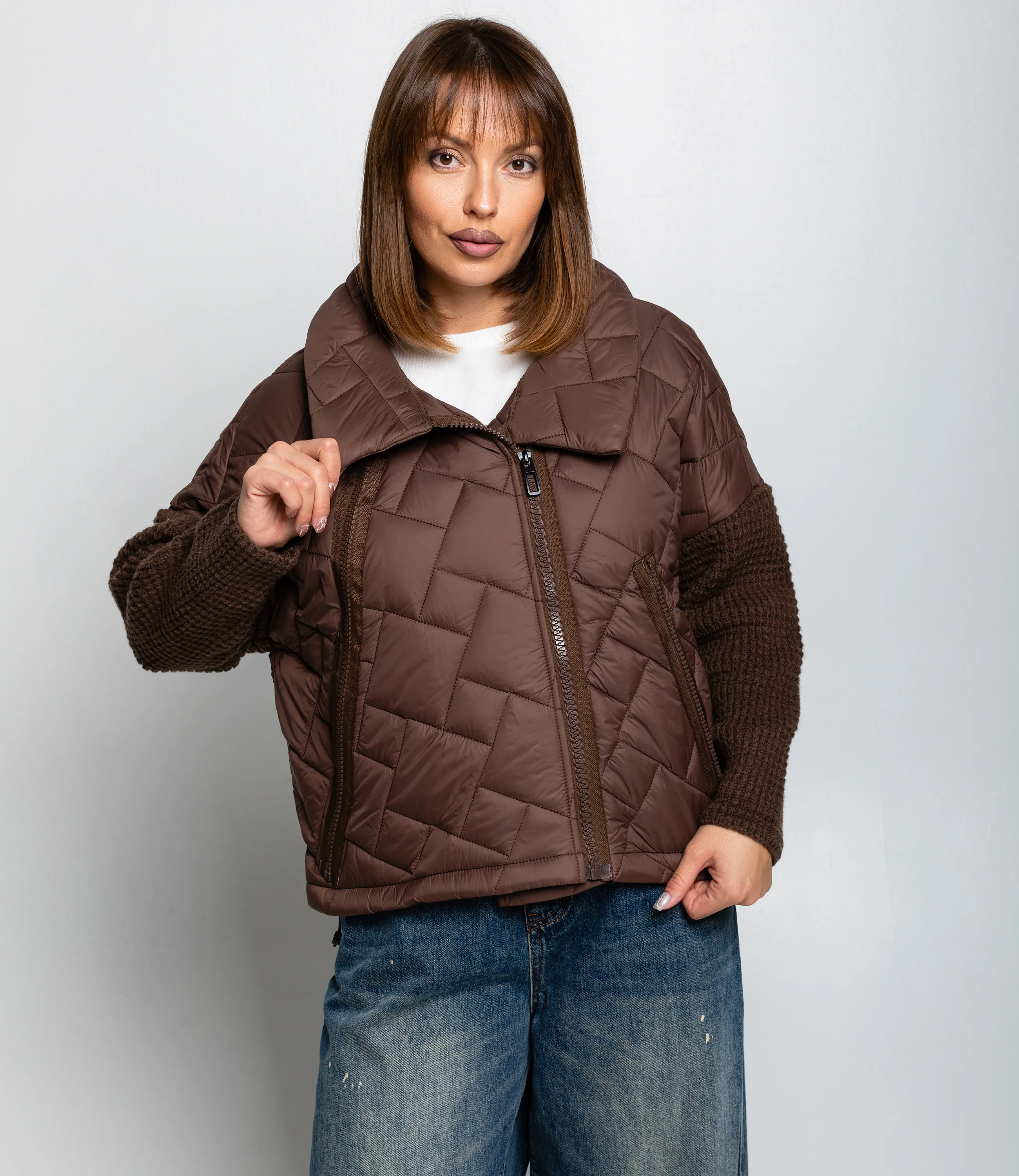 Куртка #КТ01 (13), коричневый - фото 1