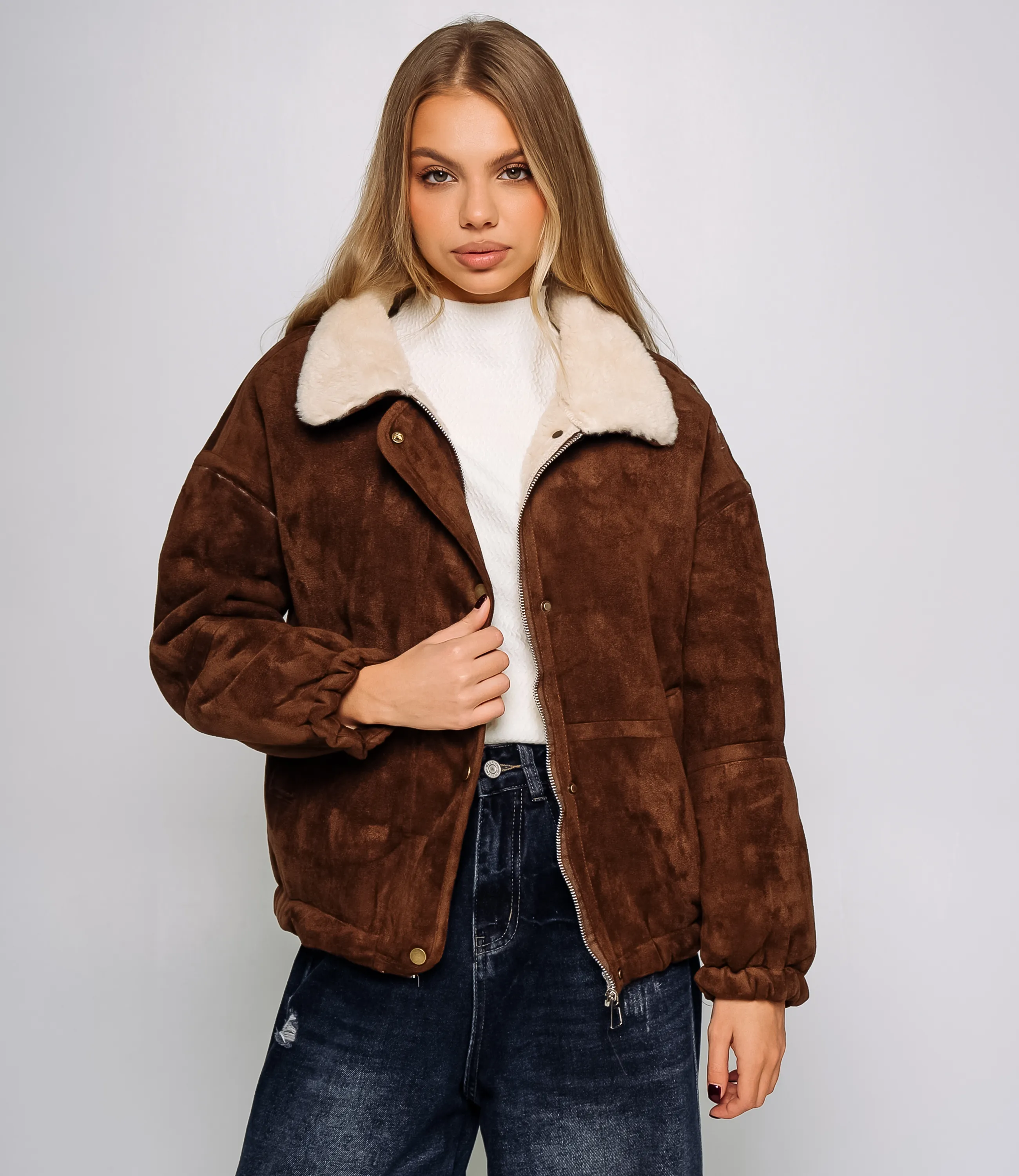 Дублёнка #КТ2232 (3), шоколадный - фото 1