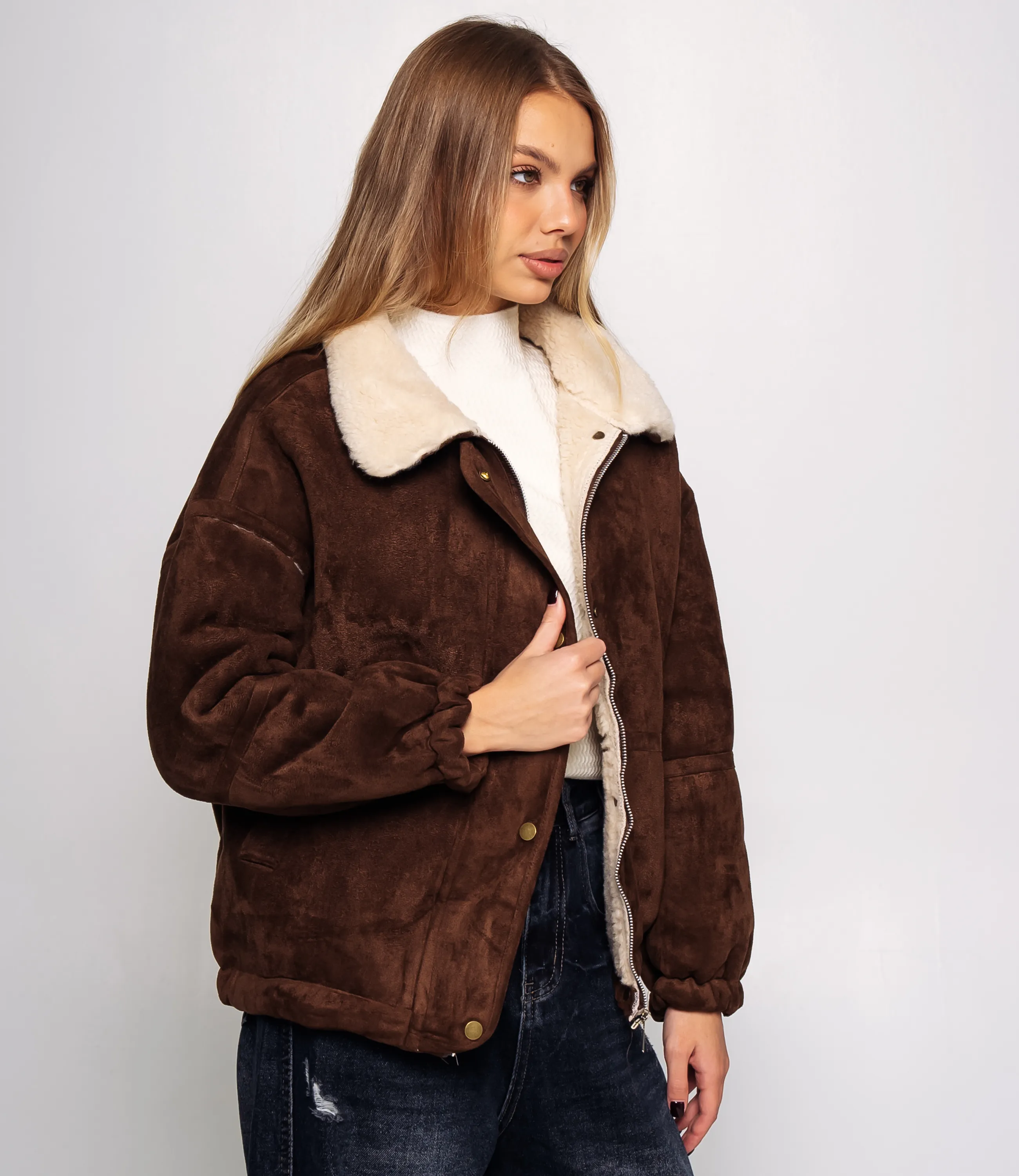 Дублёнка #КТ2232 (3), шоколадный - фото 2