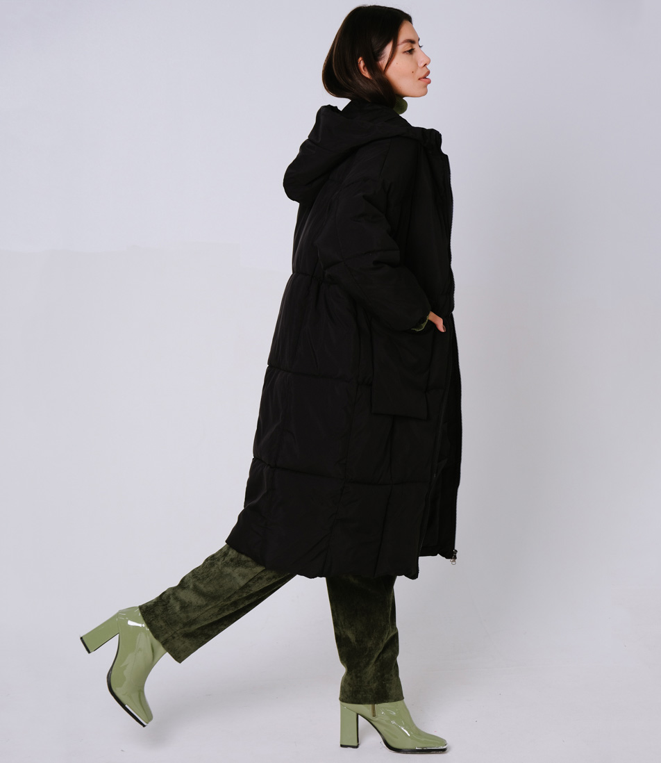 Пальто #КТ2001 (2), чёрный - фото 3