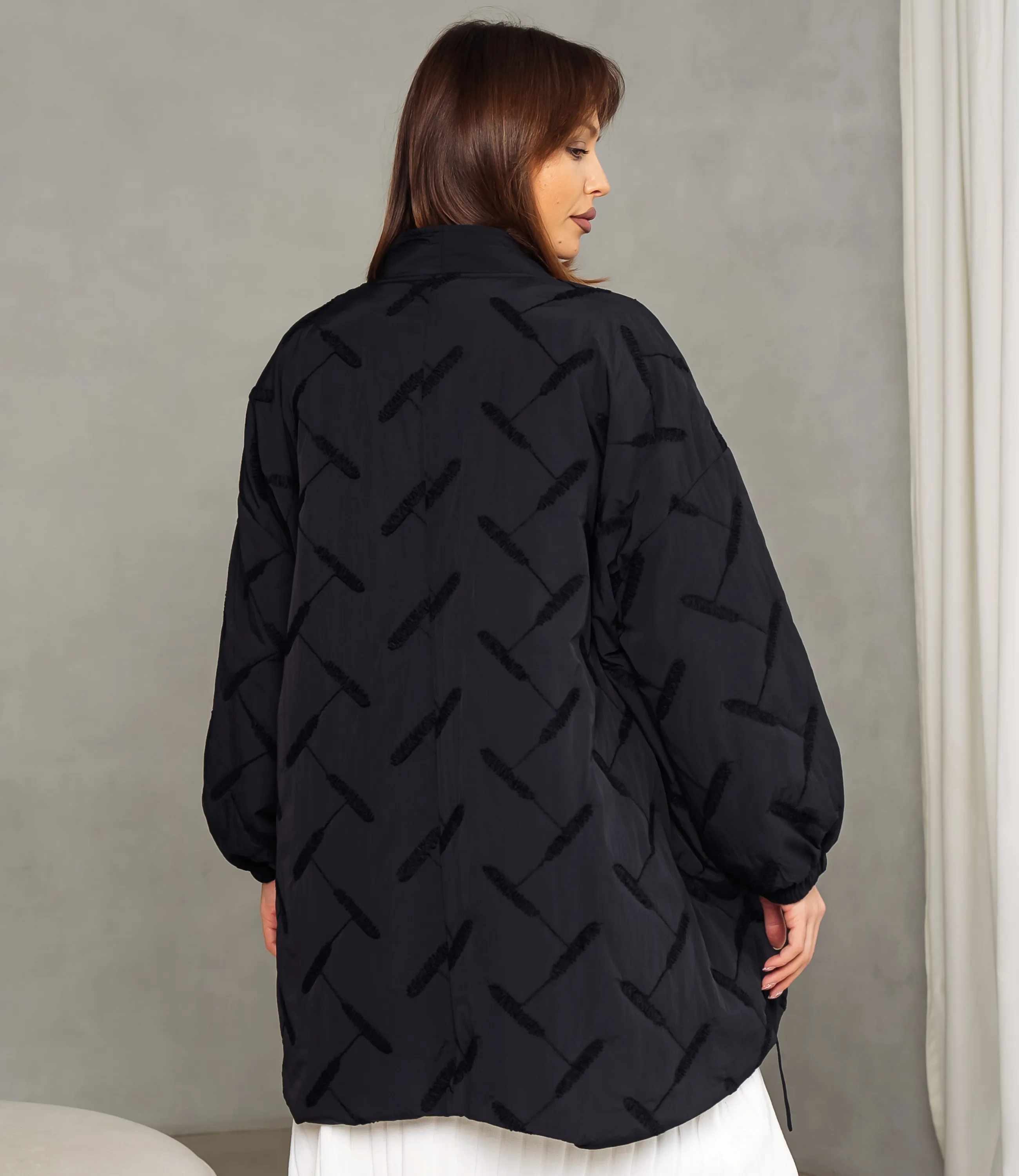 Куртка #КТ095 (1), чёрный - фото 3