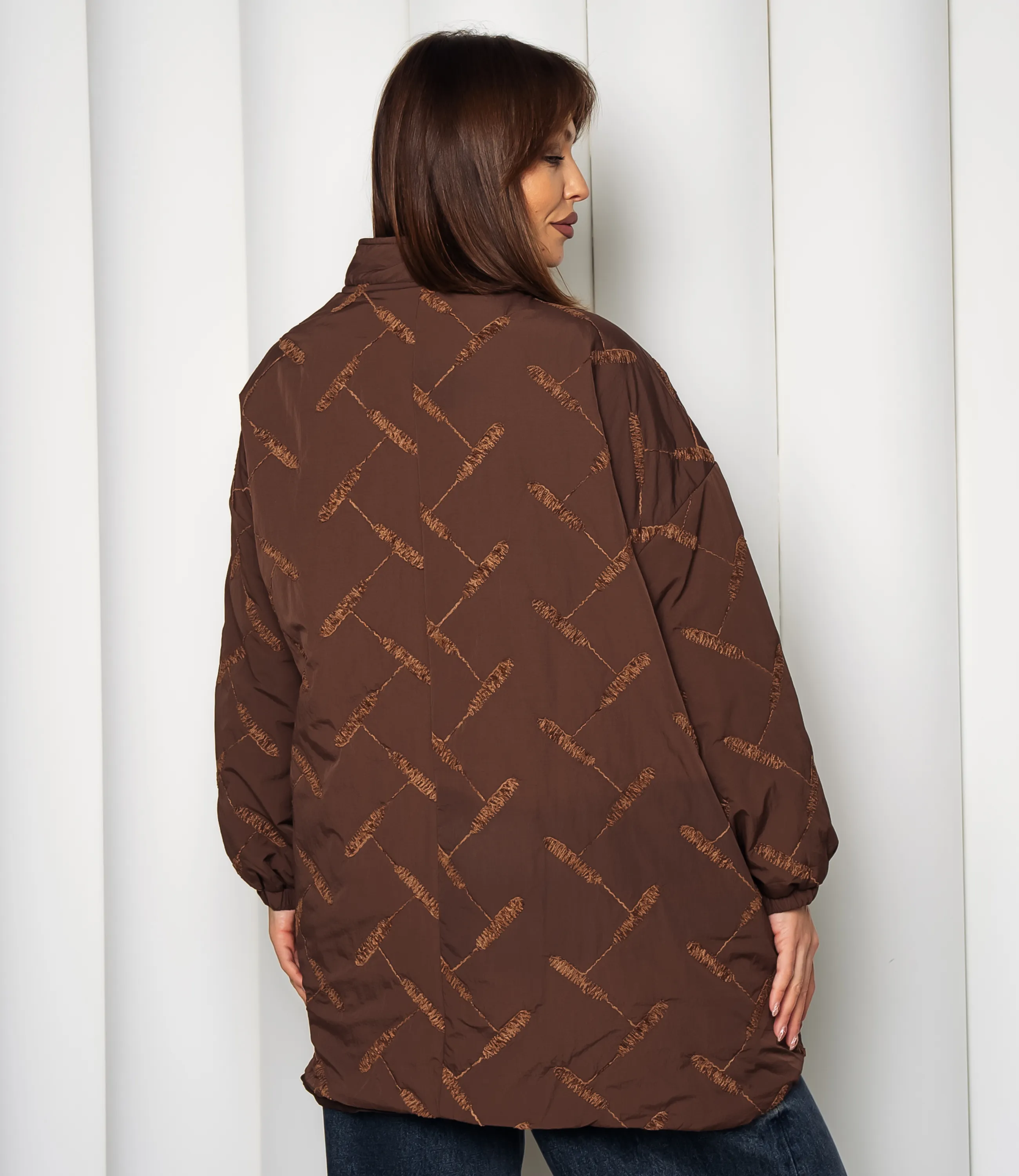 Куртка #КТ095 (1), шоколадный - фото 3