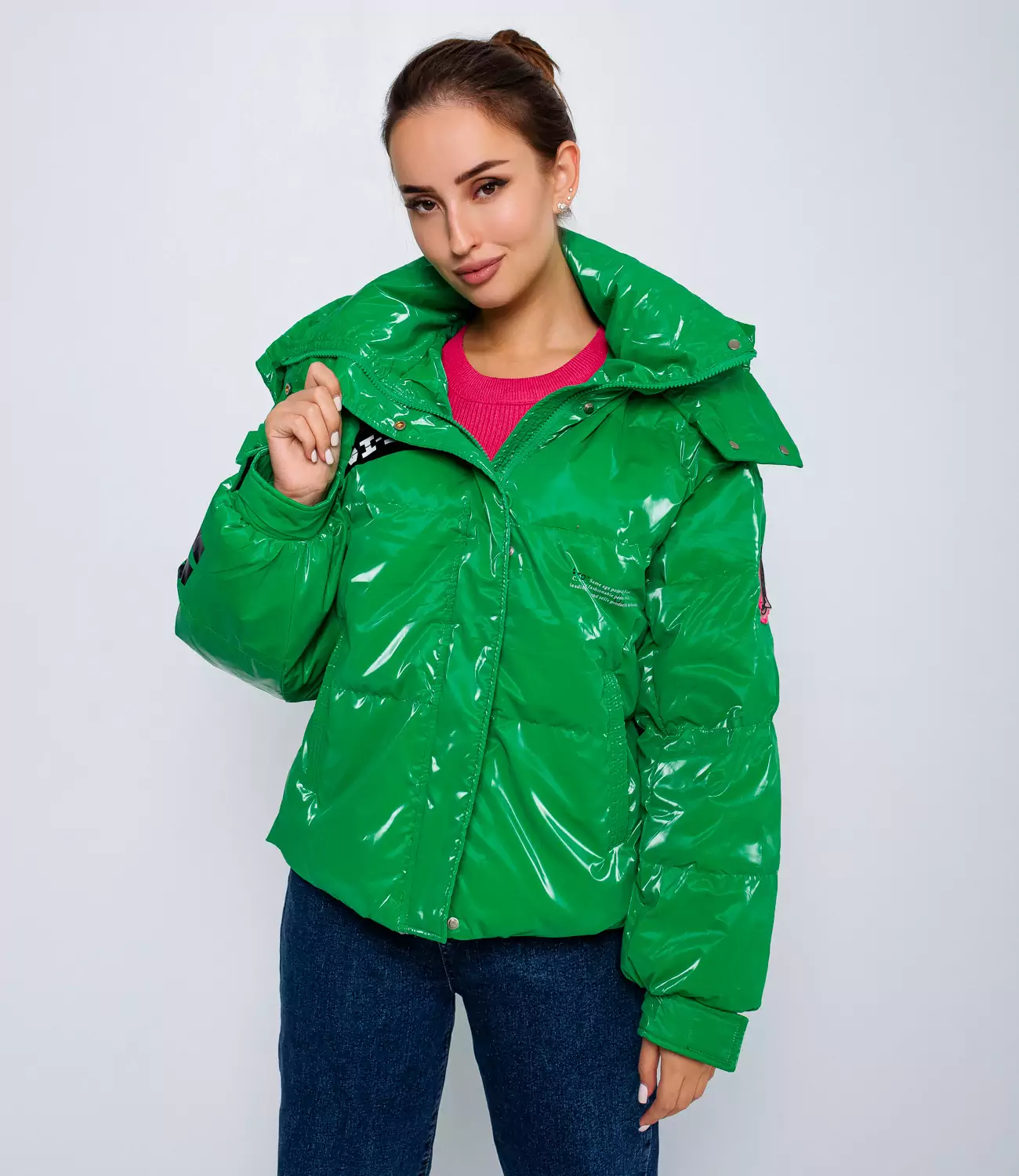 Куртка #КТ6133, зеленый