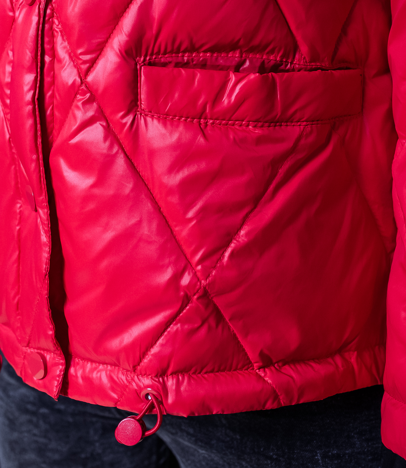 Куртка #КТ20108, красный - фото 5