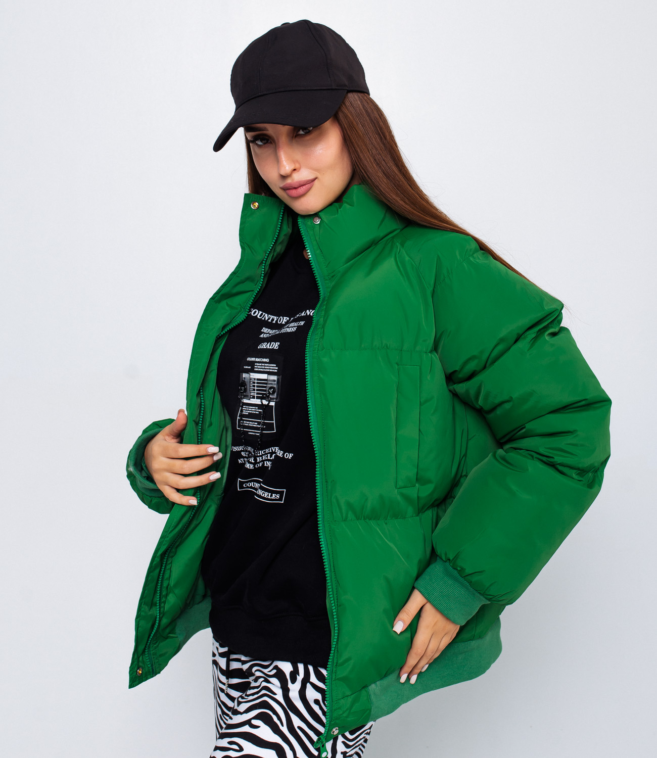 Куртка #КТ65011, зелёный - фото 2