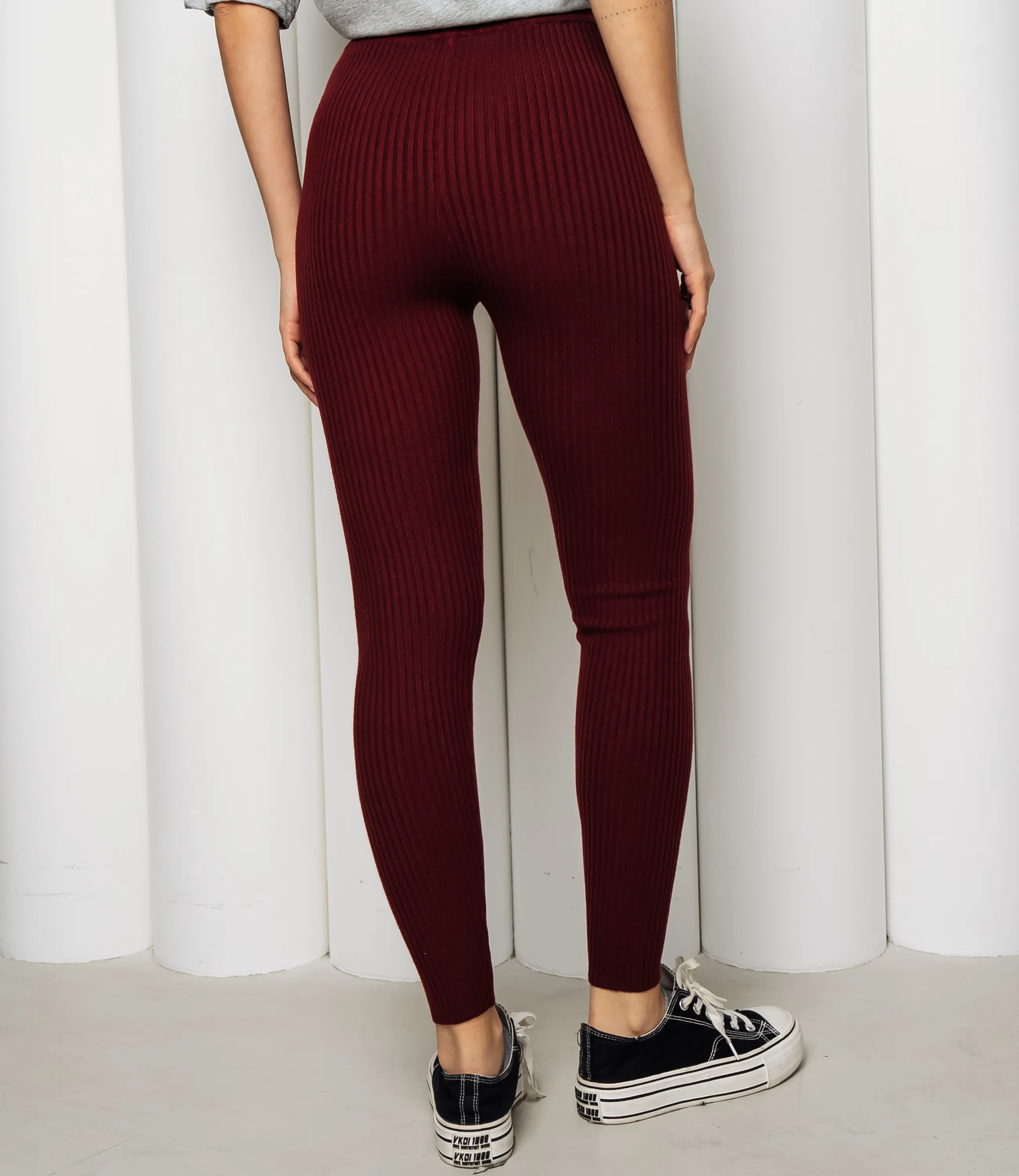 Леггинсы #КТ157 (1), бордовый - фото 4