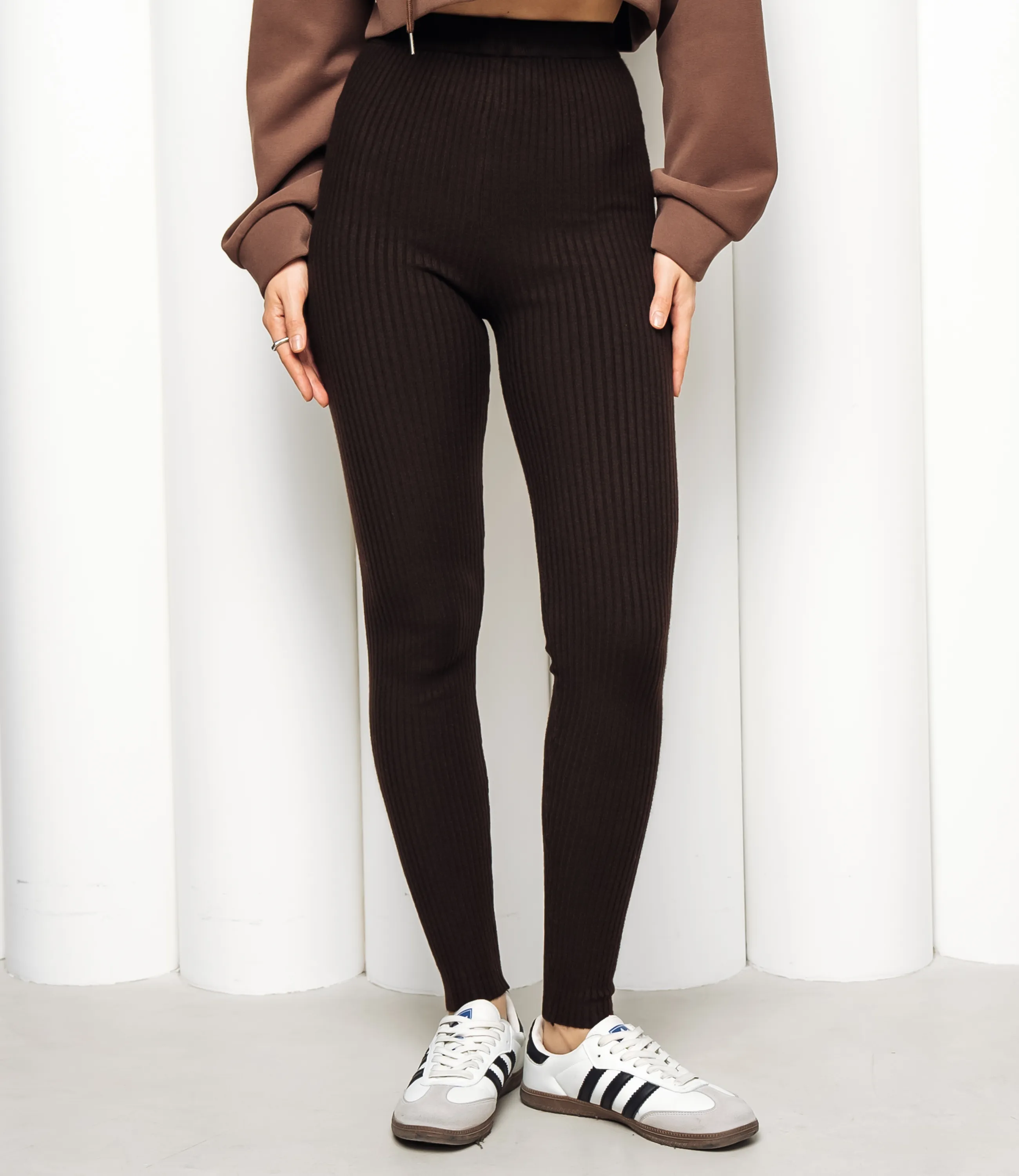 Леггинсы #КТ157 (1), шоколадный - фото 2