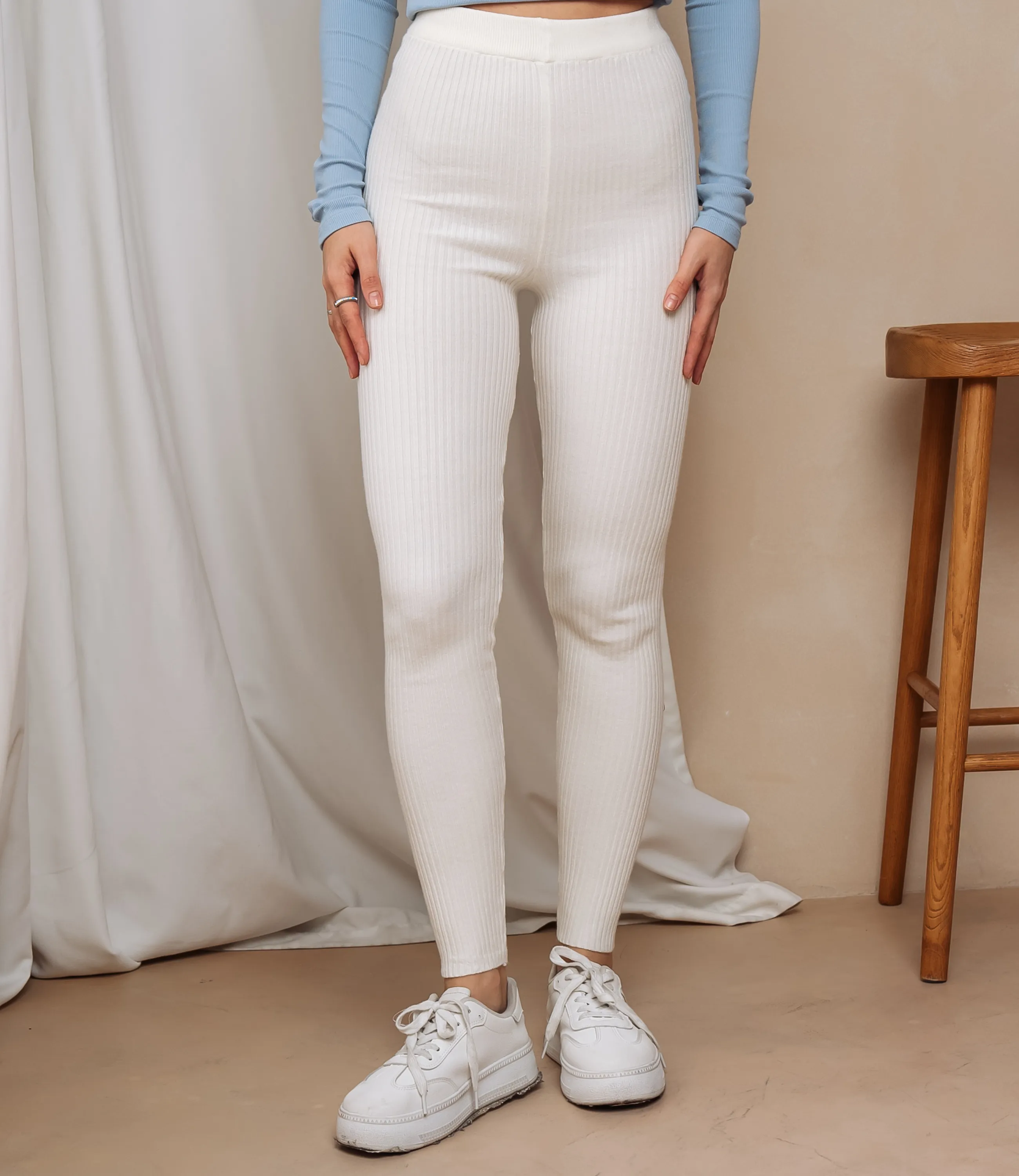 Леггинсы #КТ157 (1), молочный - фото 2