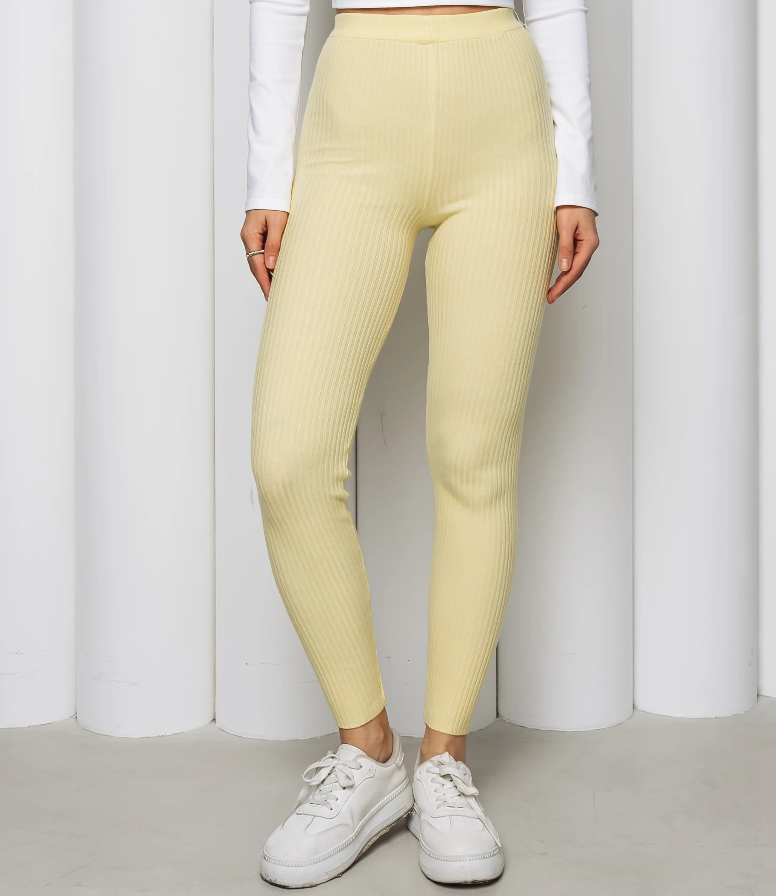 Леггинсы #КТ157 (1), жёлтый - фото 2
