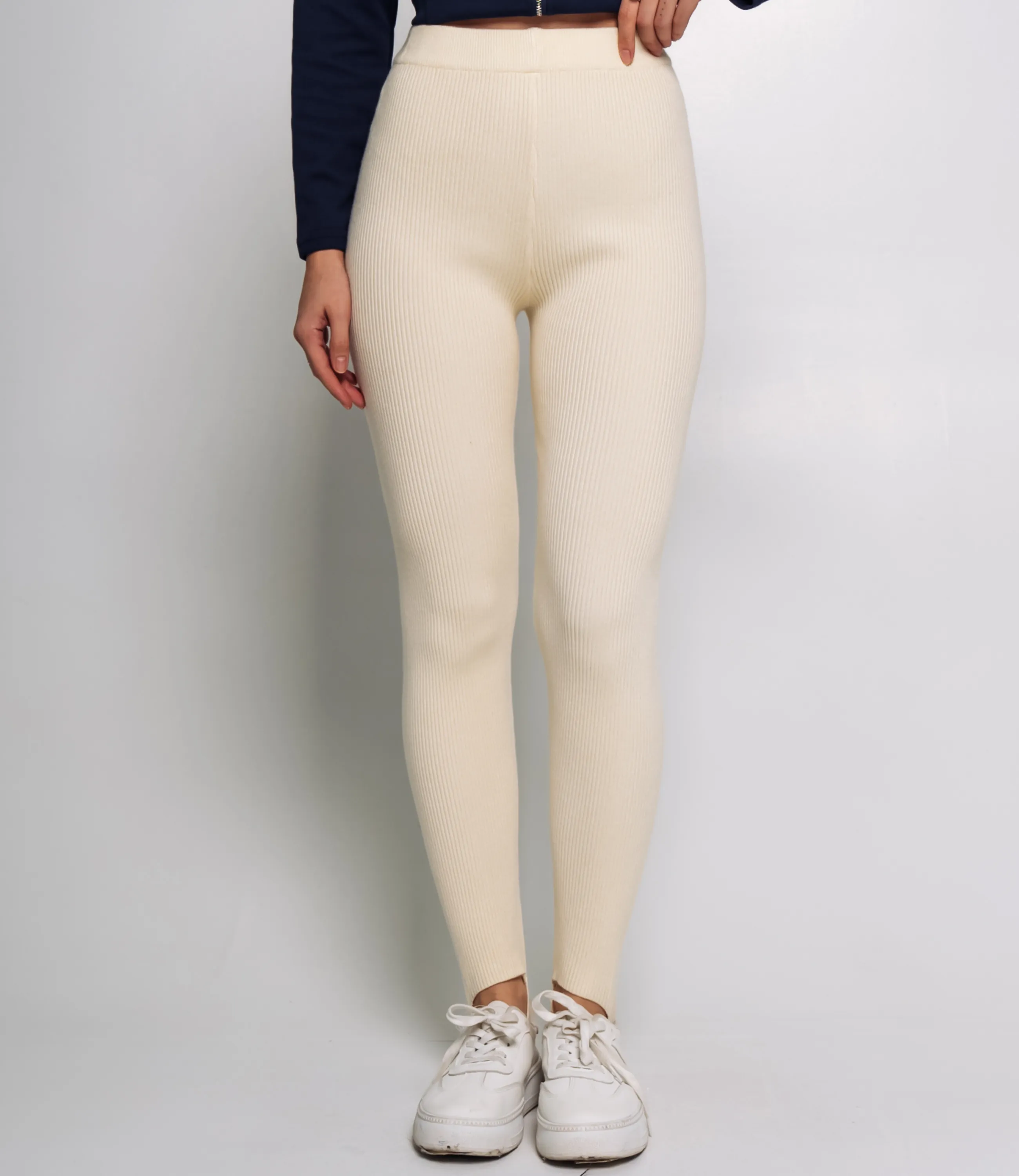 Леггинсы #КТ7002 (1), кремовый - фото 2