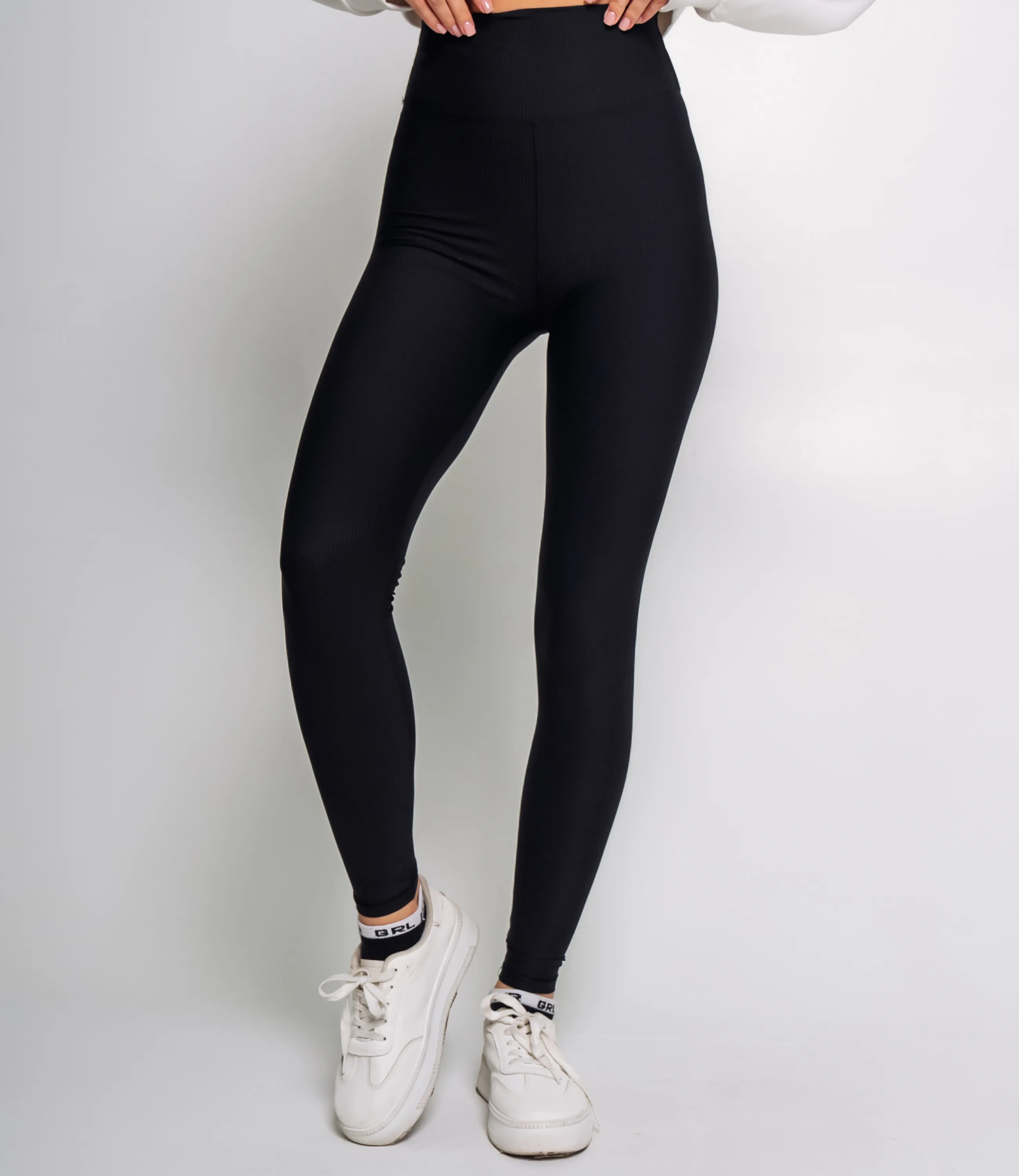 Леггинсы #КТ707 (3), чёрный - фото 2