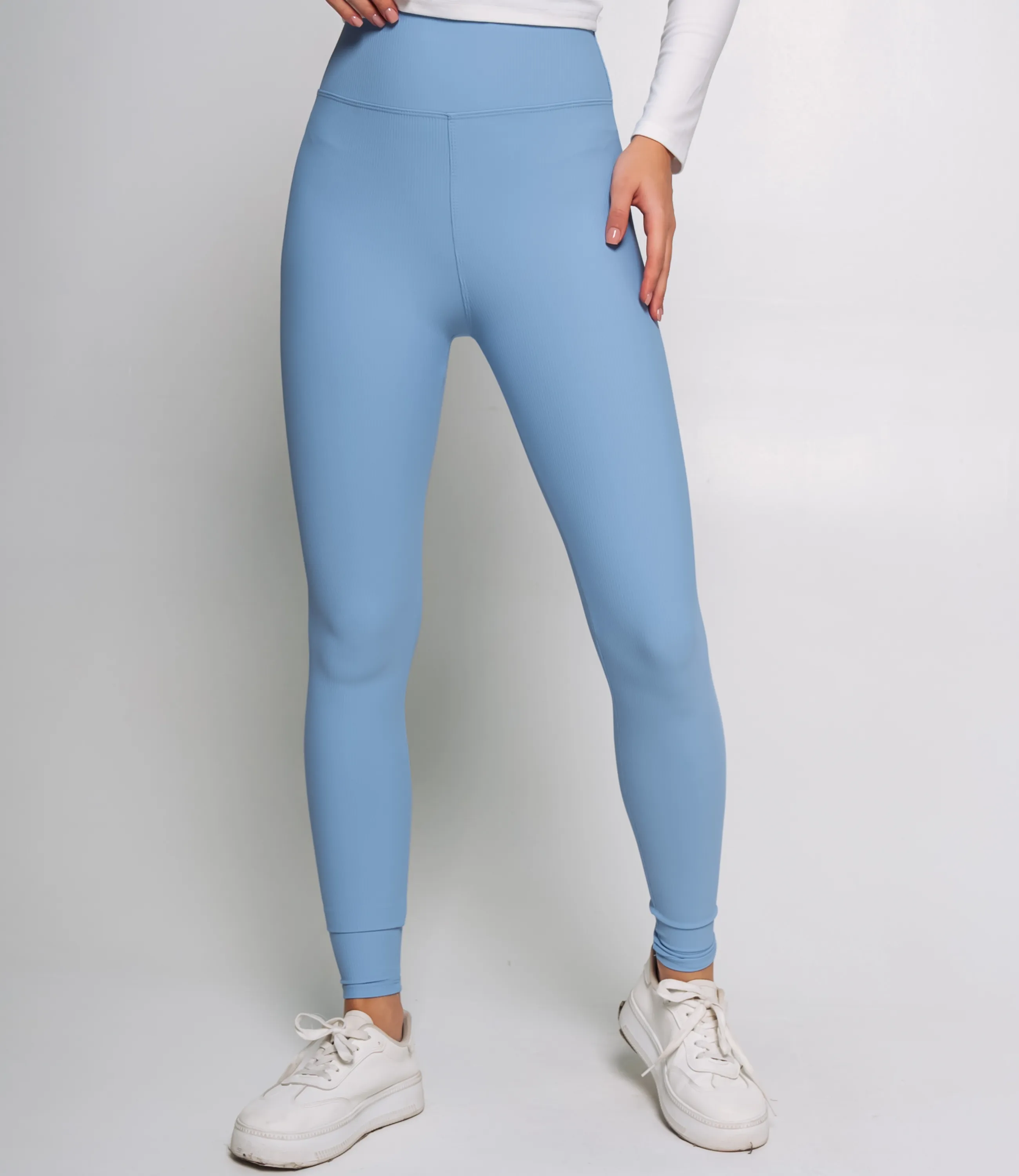 Леггинсы #КТ707 (3), голубой - фото 2