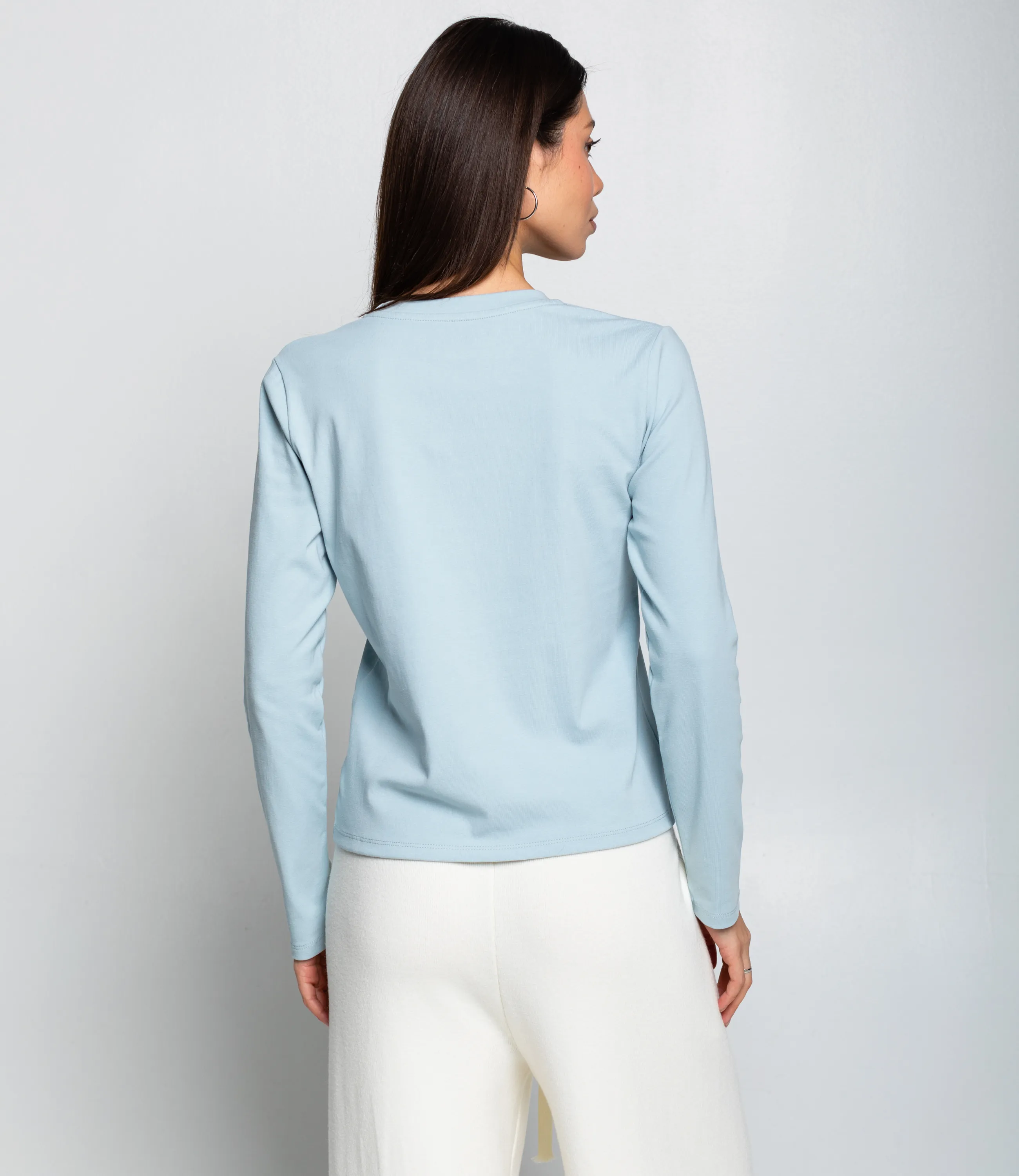 Лонгслив #КТ8923 (3), голубой - фото 3