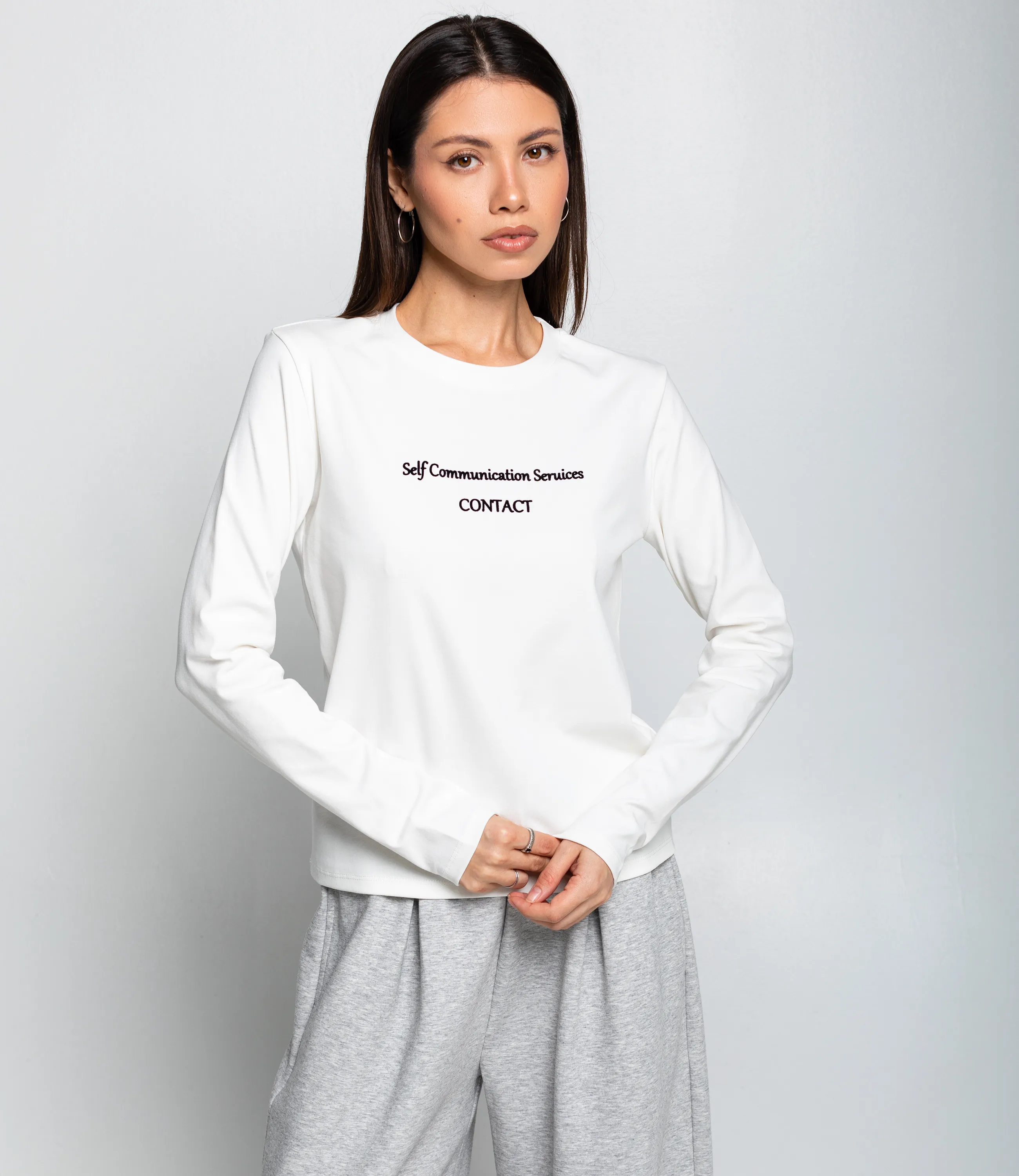 Лонгслив #КТ8923 (3), молочный - фото 1