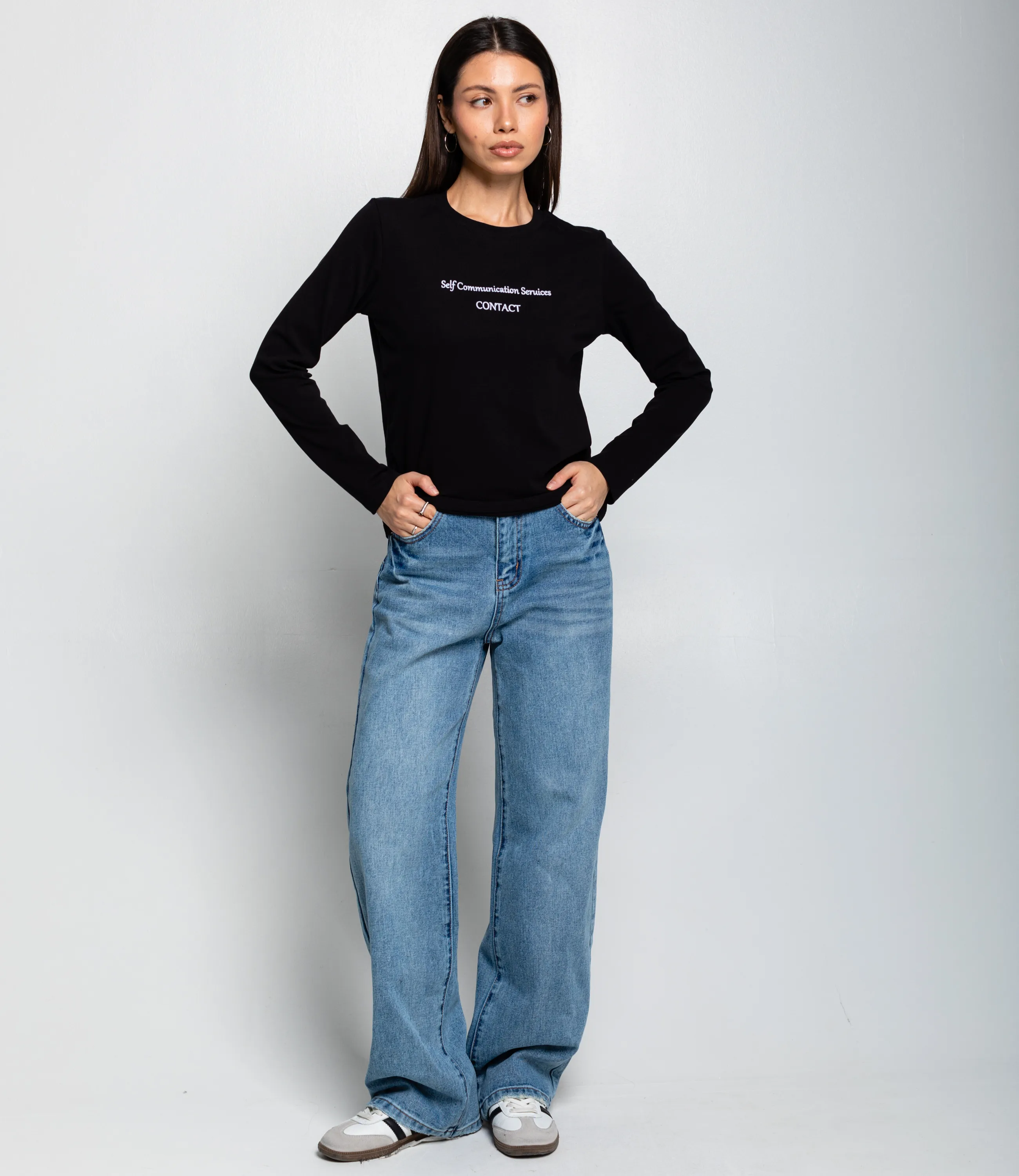 Лонгслив #КТ8923 (3), чёрный - фото 4