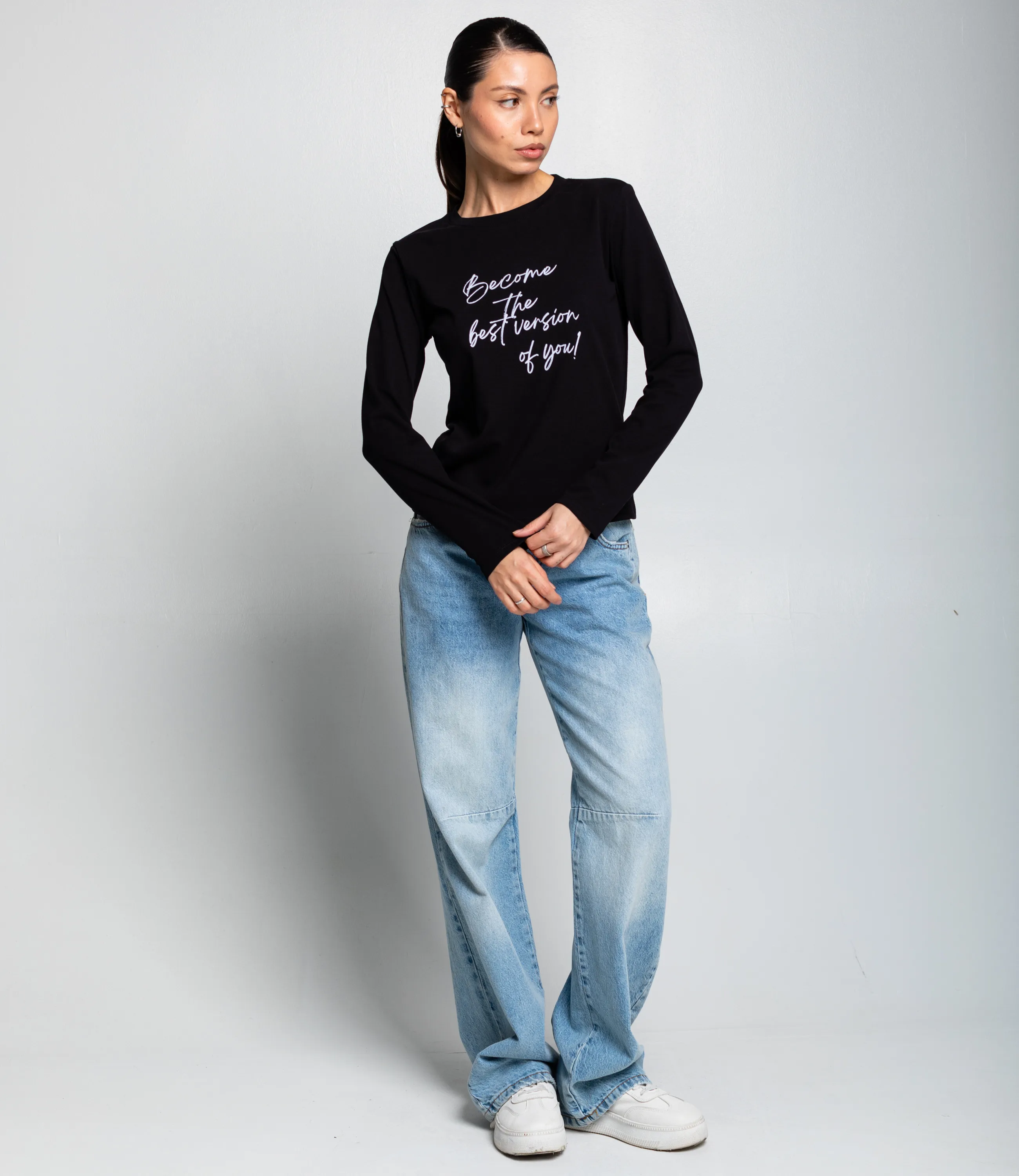 Лонгслив #КТ8921 (2), чёрный - фото 4