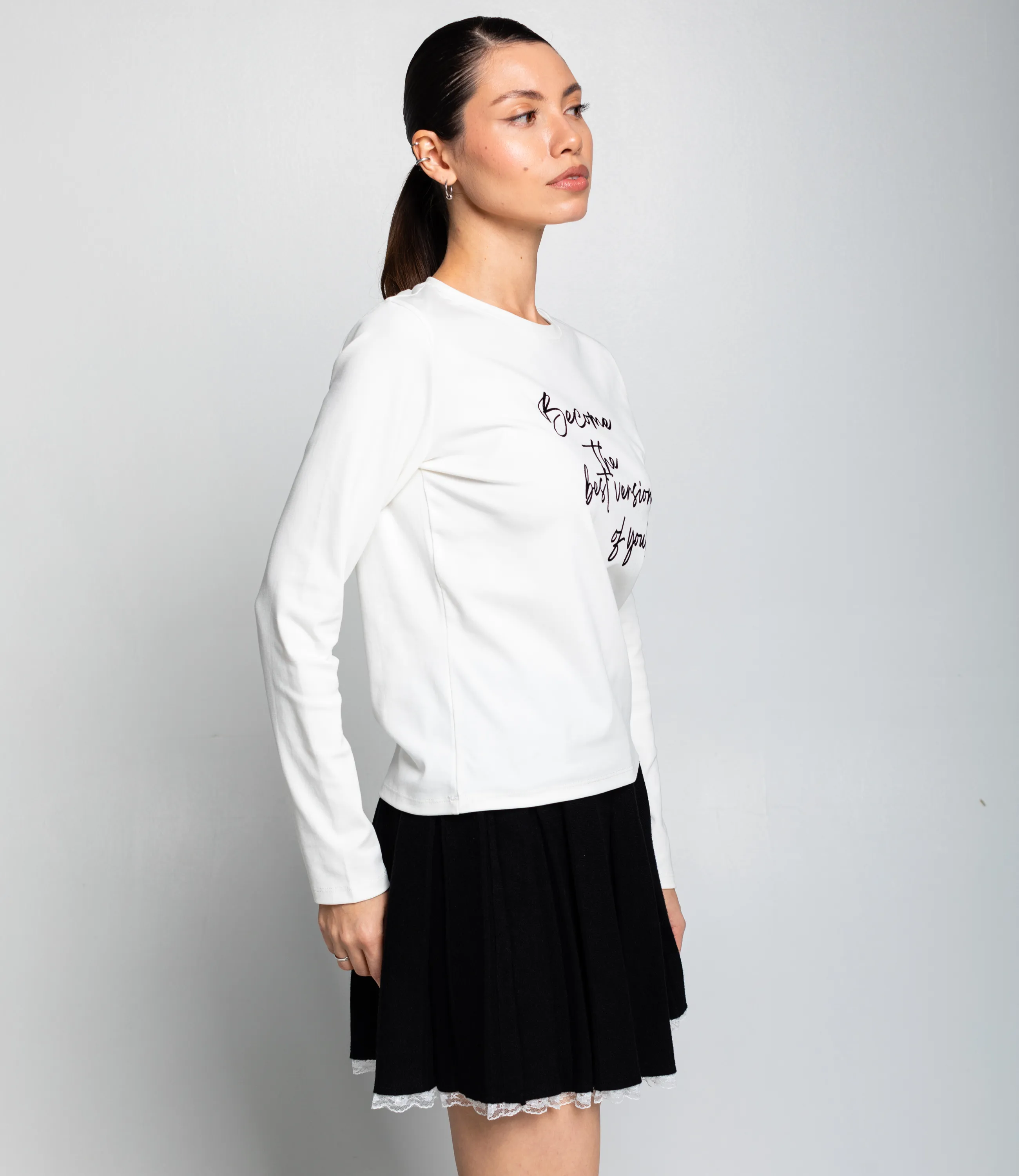 Лонгслив #КТ8921 (2), молочный - фото 2