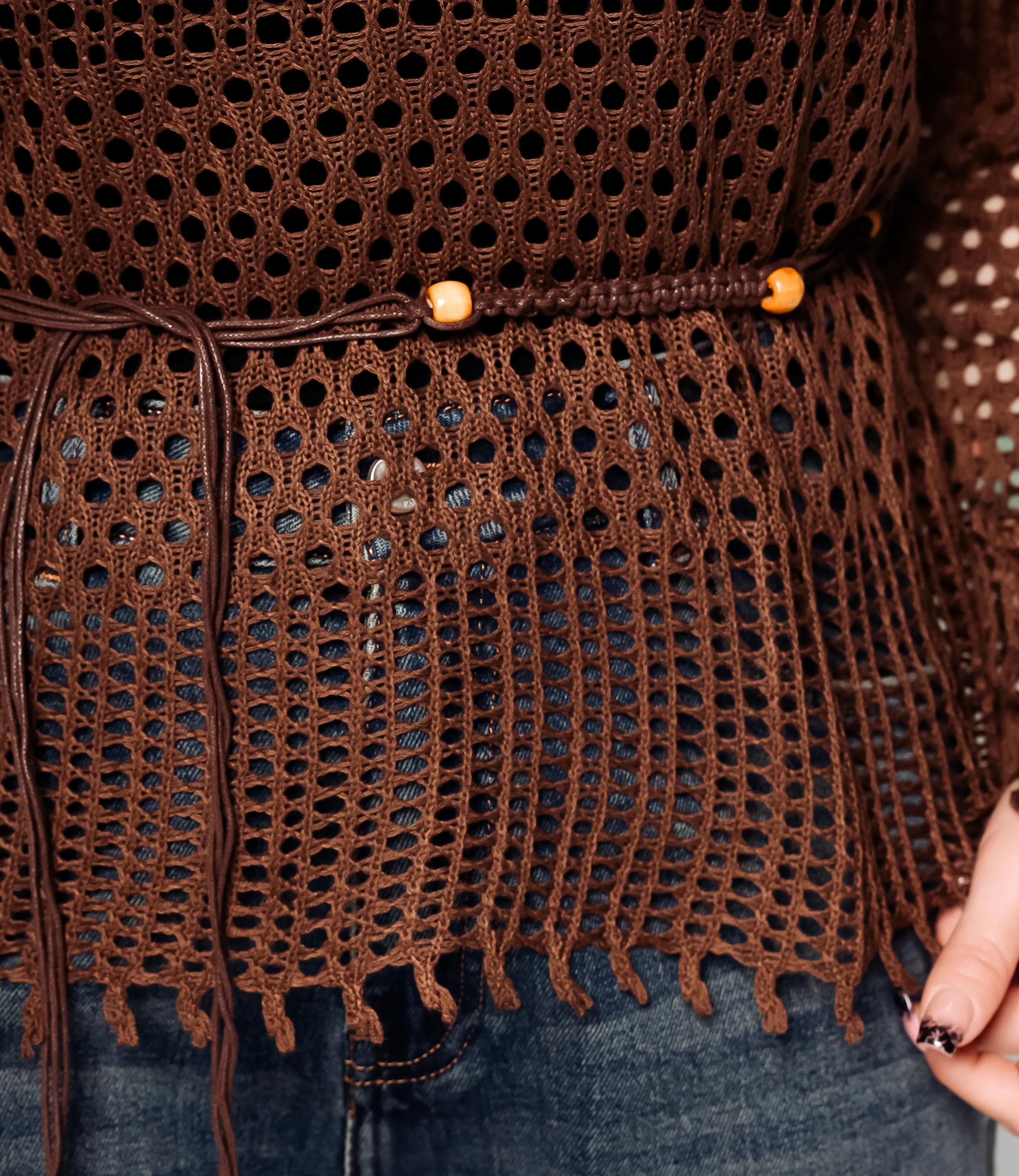 Лонгслив+топ #КТ2987, шоколадный - фото 5