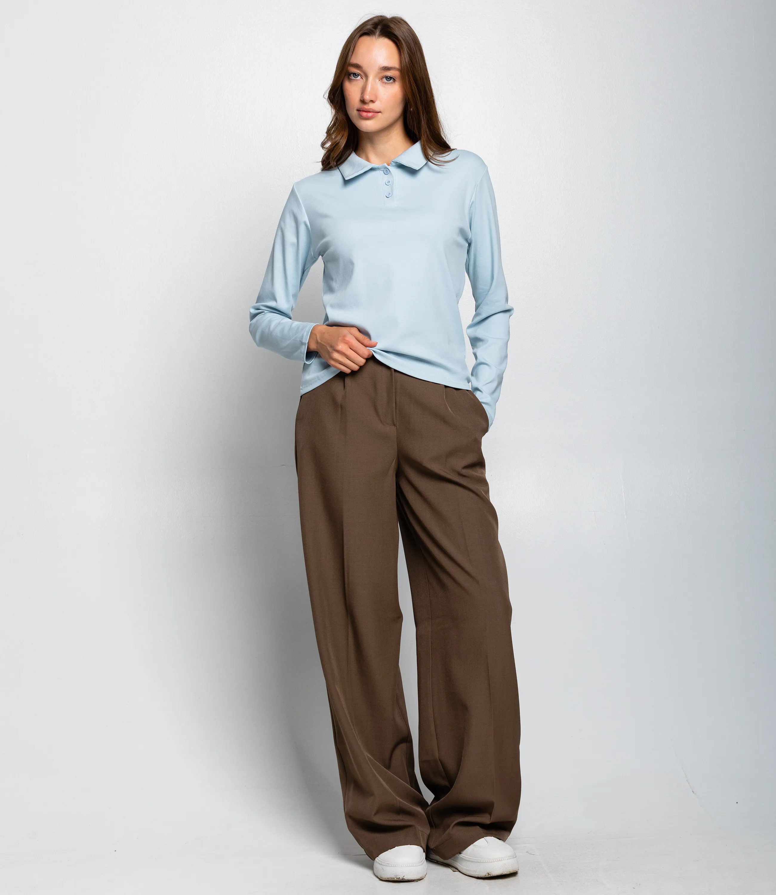 Лонгслив #КТ3396, голубой - фото 4