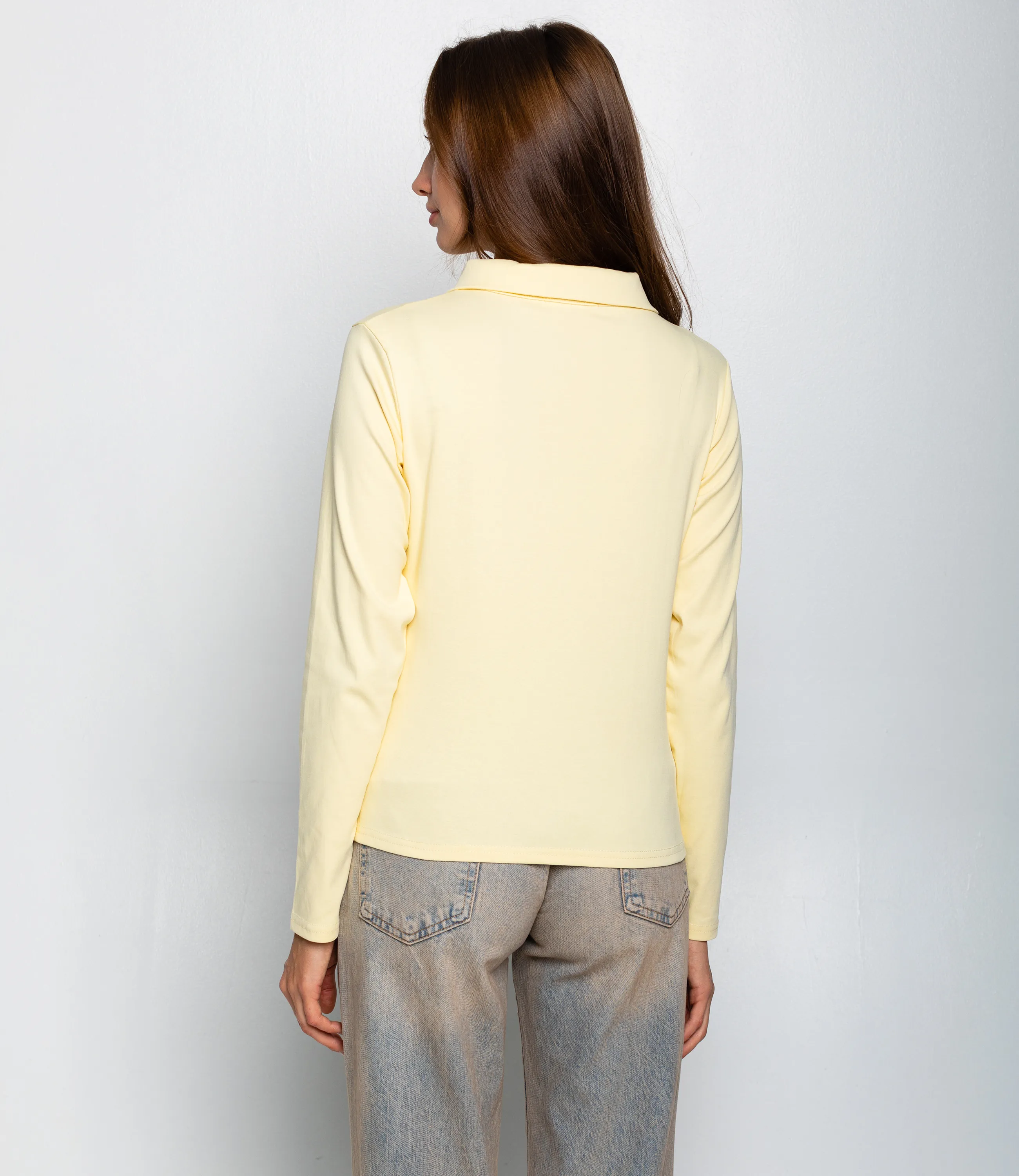Лонгслив #КТ3396, жёлтый - фото 3