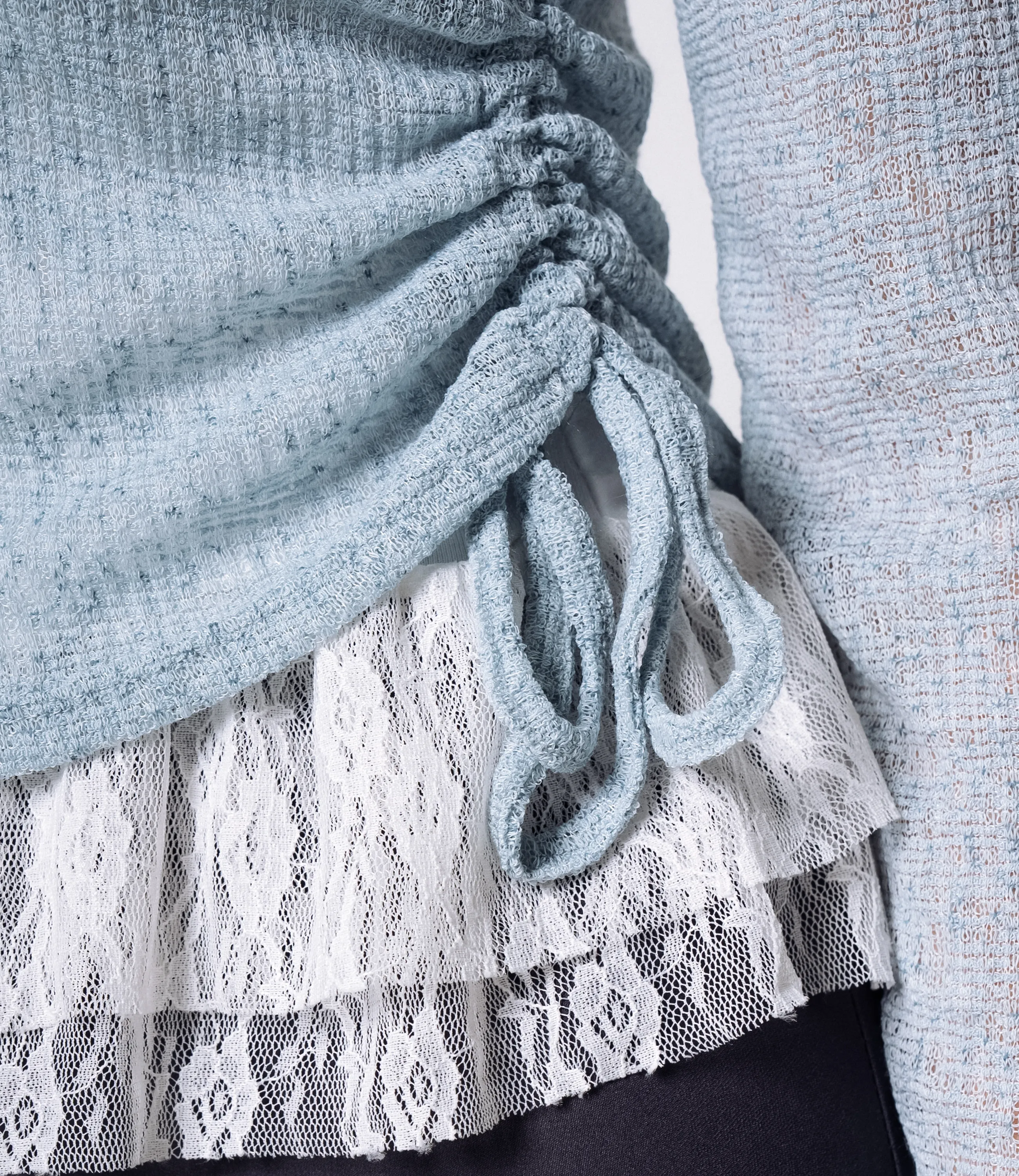 Лонгслив+топ #КТ305 (2), голубой - фото 5